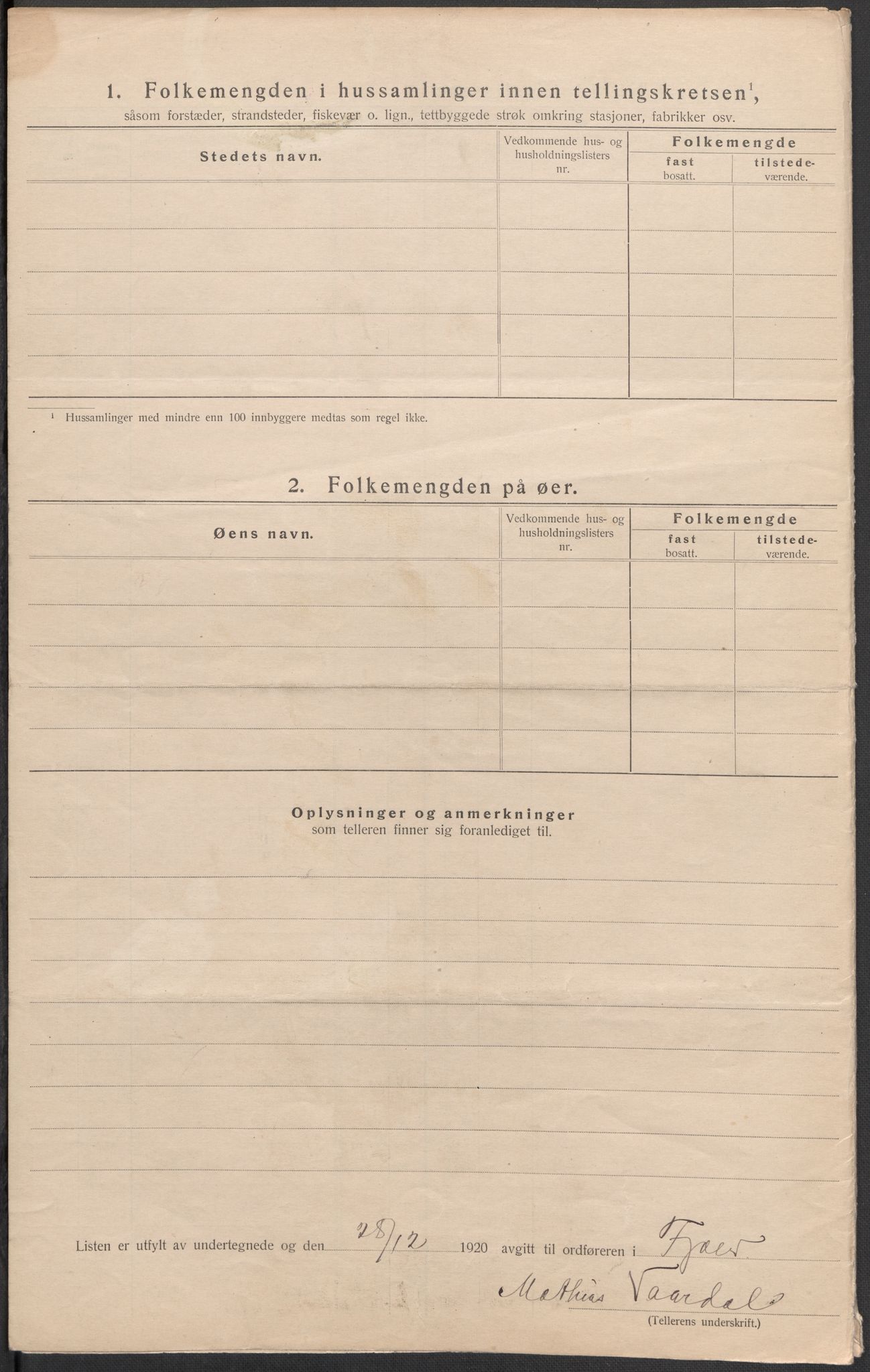 SAB, 1920 census for Fjaler, 1920, p. 8