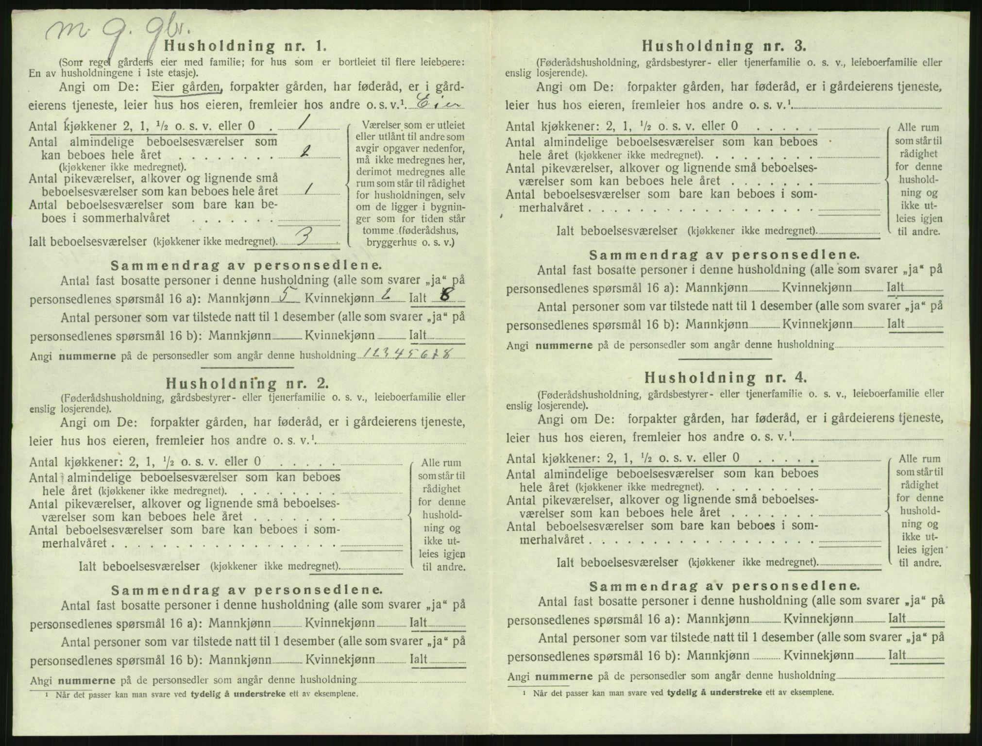 SAT, 1920 census for Herøy (MR), 1920, p. 1364