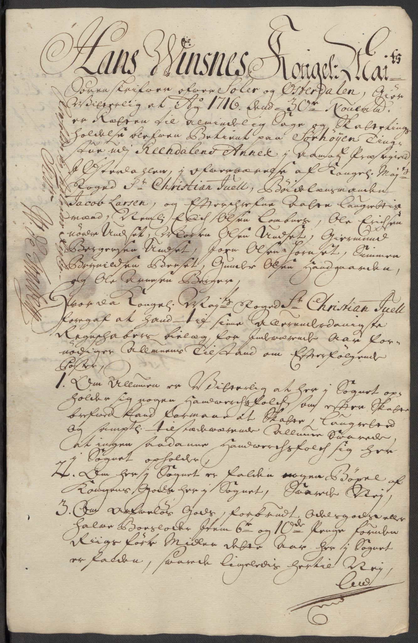 Rentekammeret inntil 1814, Reviderte regnskaper, Fogderegnskap, AV/RA-EA-4092/R13/L0855: Fogderegnskap Solør, Odal og Østerdal, 1716, p. 170