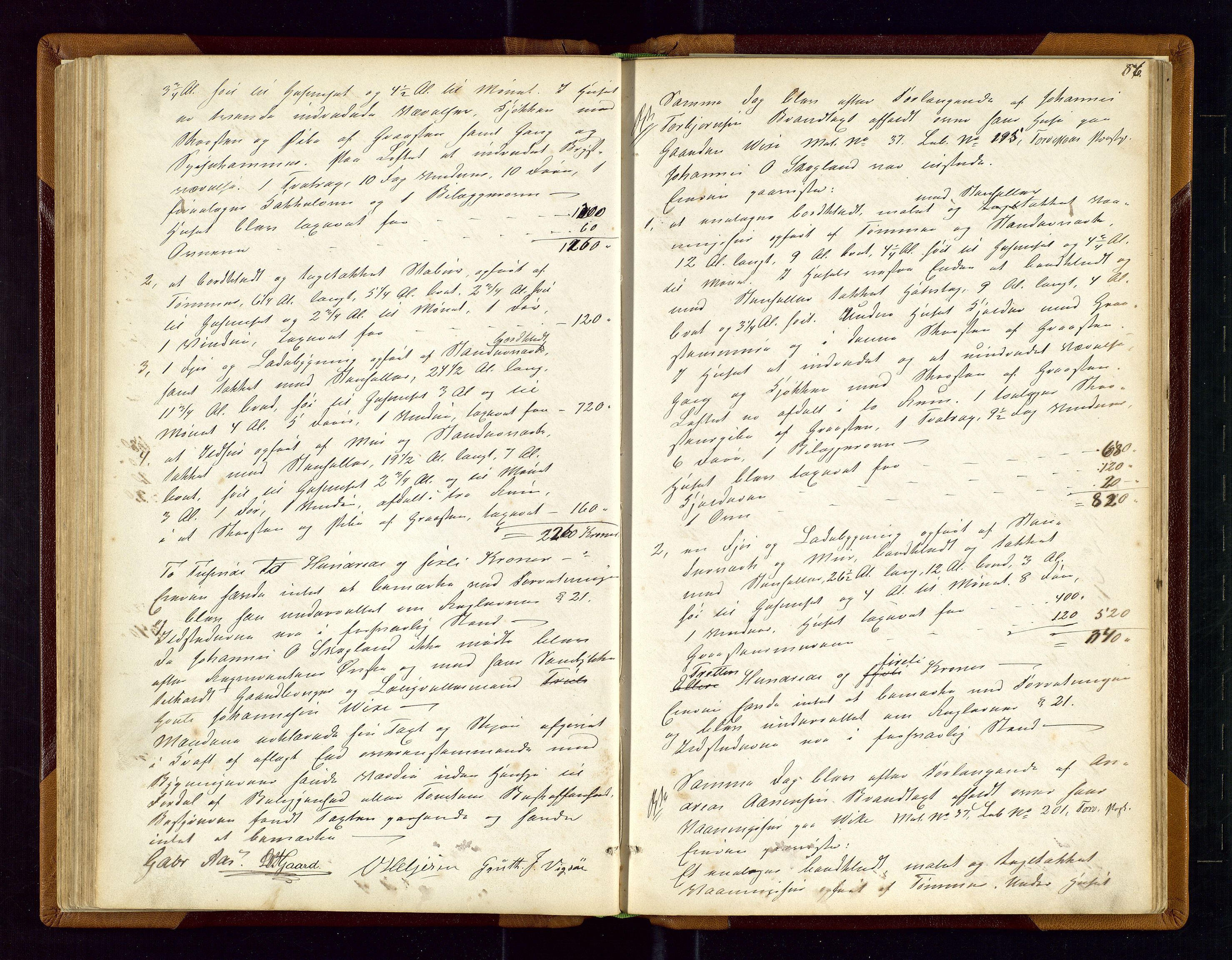 Torvestad lensmannskontor, SAST/A-100307/1/Goa/L0001: "Brandtaxationsprotokol for Torvestad Thinglag", 1867-1883, p. 85b-86a