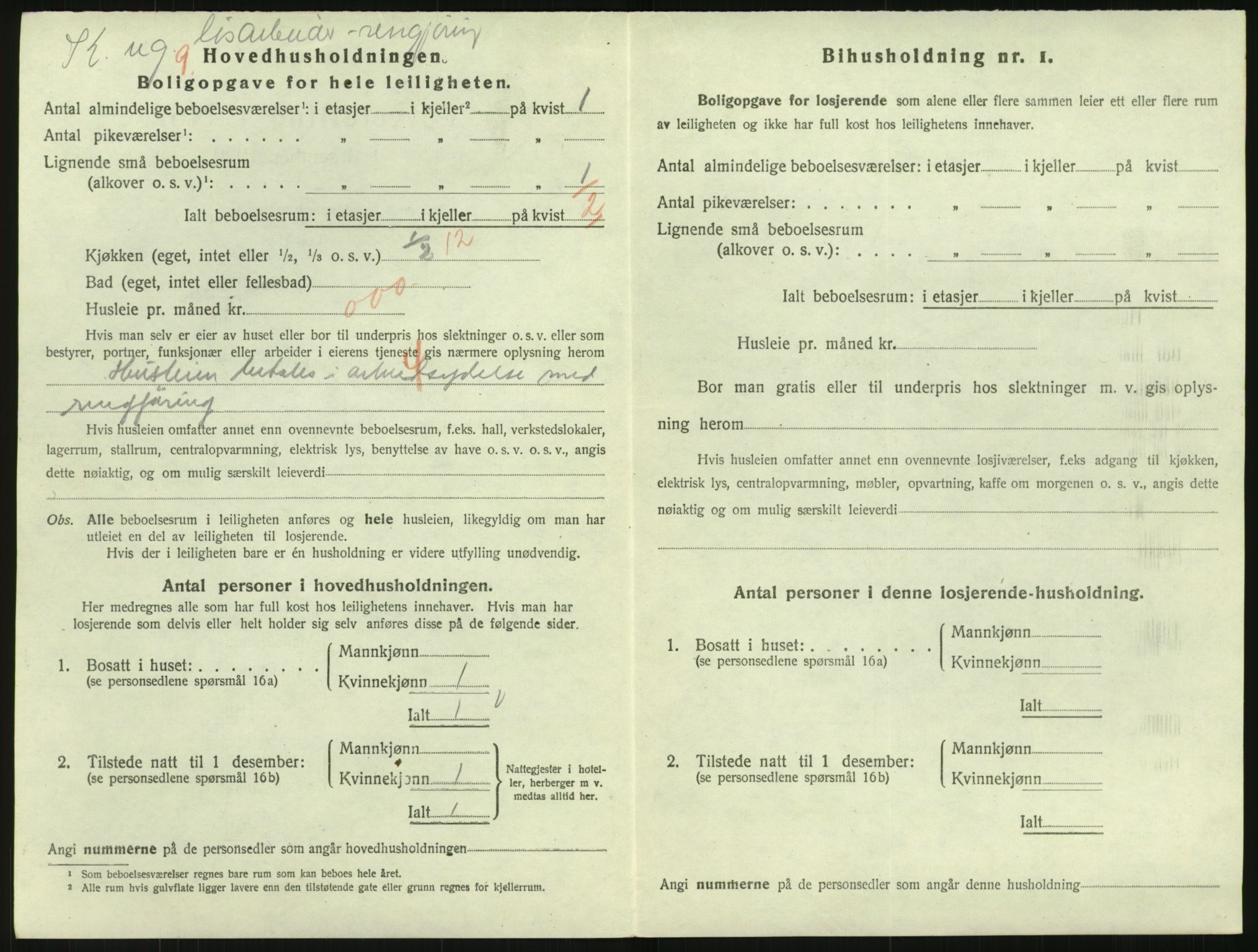 SAK, 1920 census for Arendal, 1920, p. 5399