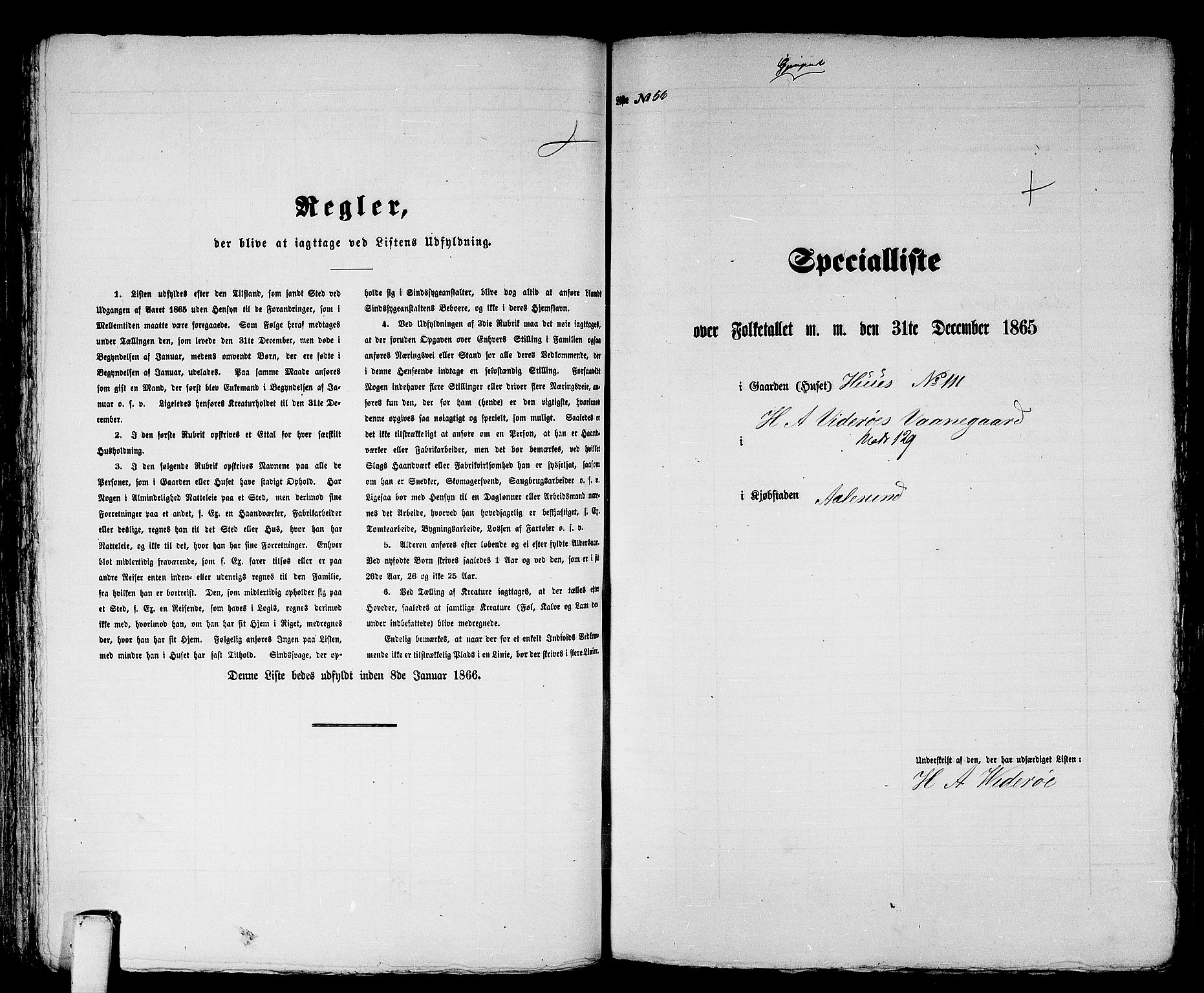 RA, 1865 census for Ålesund, 1865, p. 120