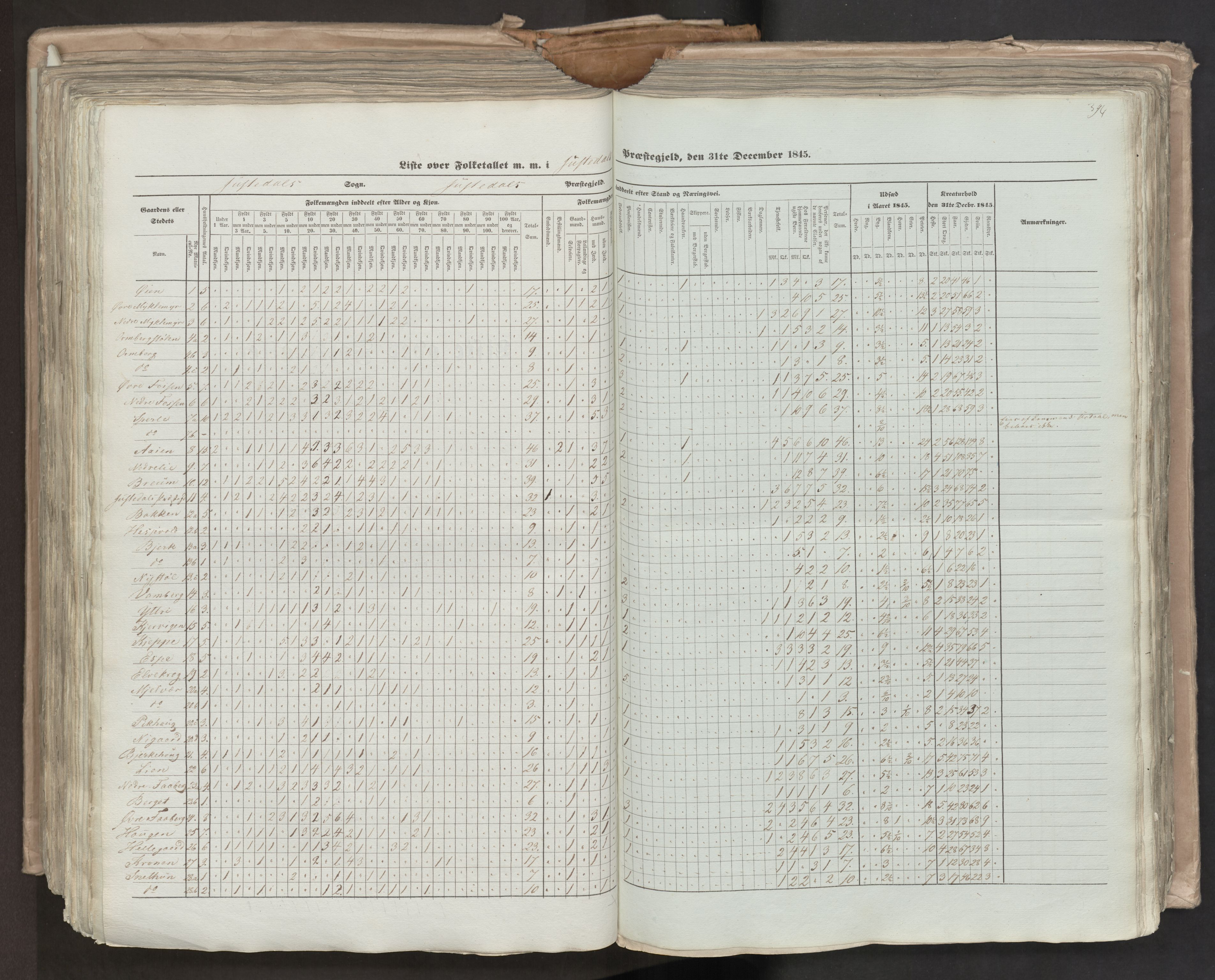 RA, Census 1845, vol. 7: Søndre Bergenhus amt og Nordre Bergenhus amt, 1845, p. 394