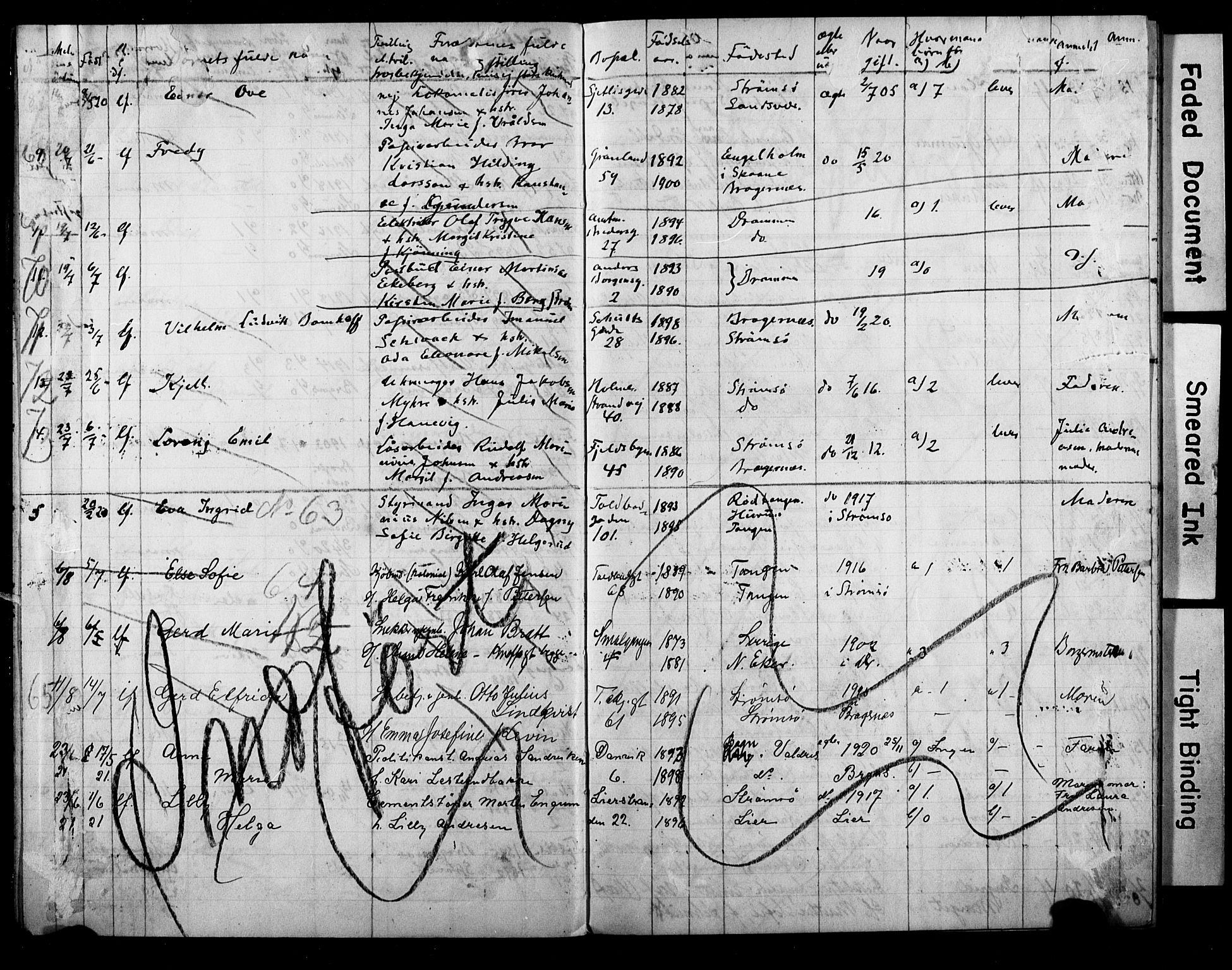 Strømsø kirkebøker, AV/SAKO-A-246/Y/Ya/L0009: Parish register draft no. I 9, 1920-1925