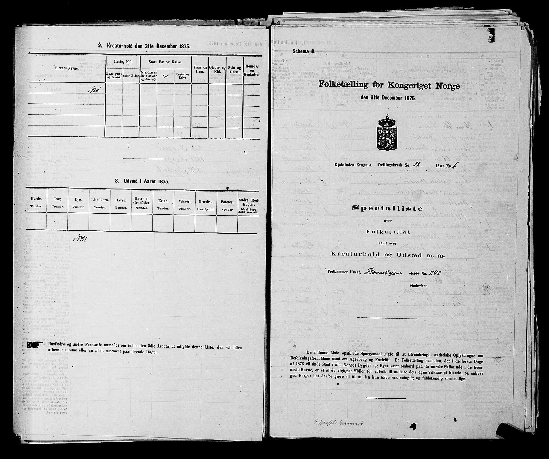 SAKO, 1875 census for 0801P Kragerø, 1875, p. 477