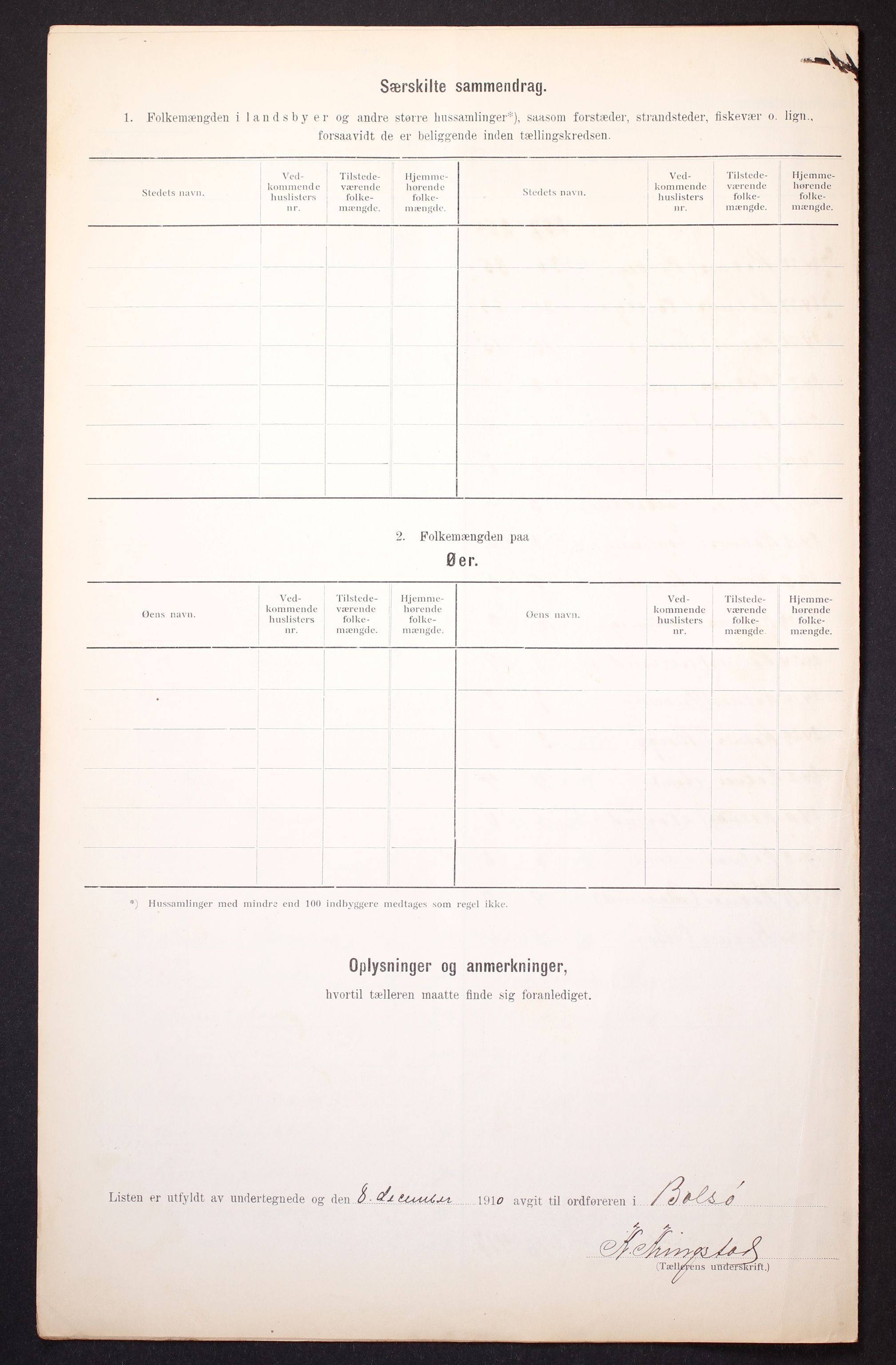 RA, 1910 census for Bolsøy, 1910, p. 7