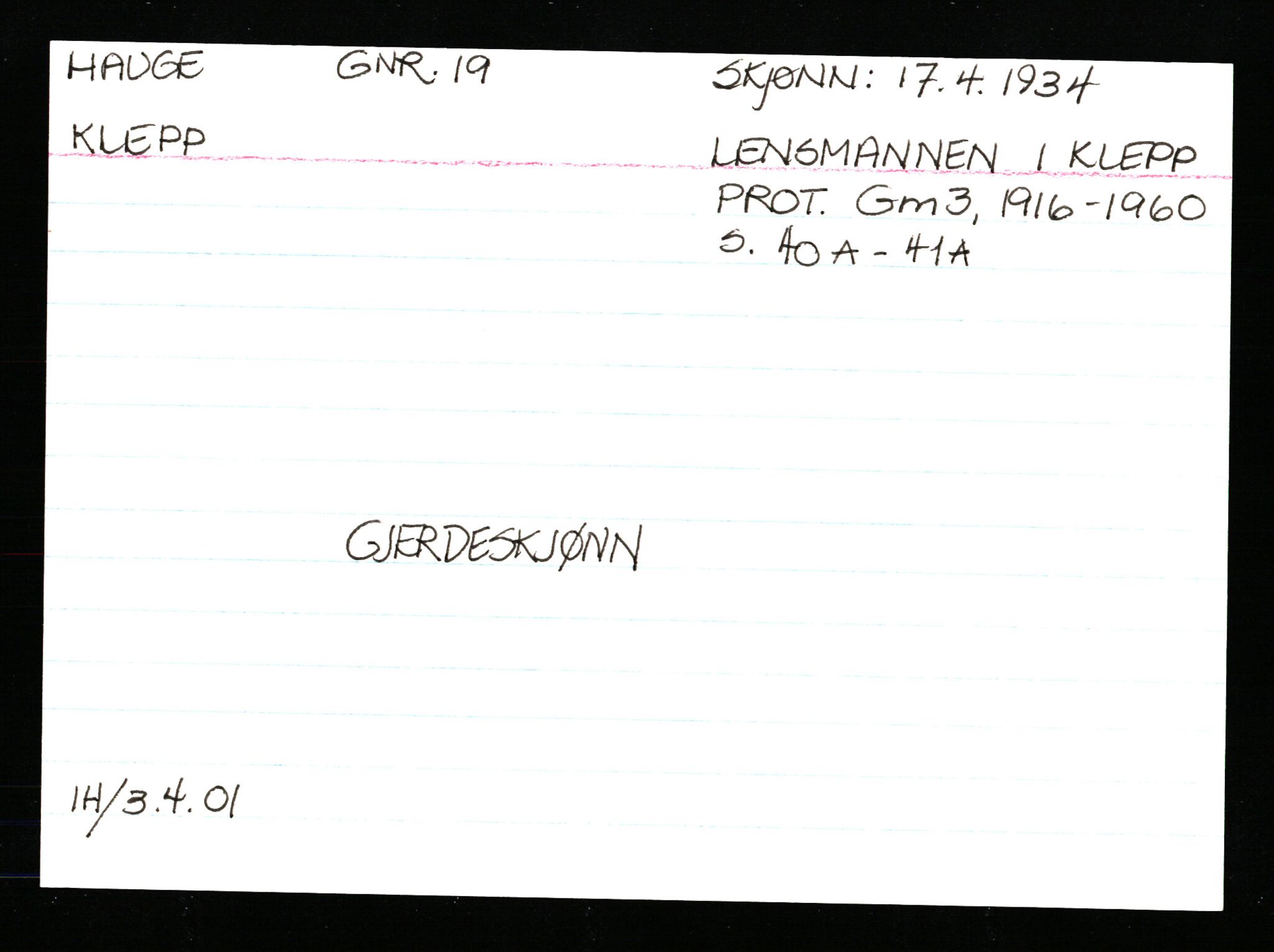 Statsarkivet i Stavanger, AV/SAST-A-101971/03/Y/Ym/L0021: Åstedskort sortert etter gårdsnavn: Hauge - Haukås, 1600-1950, p. 126
