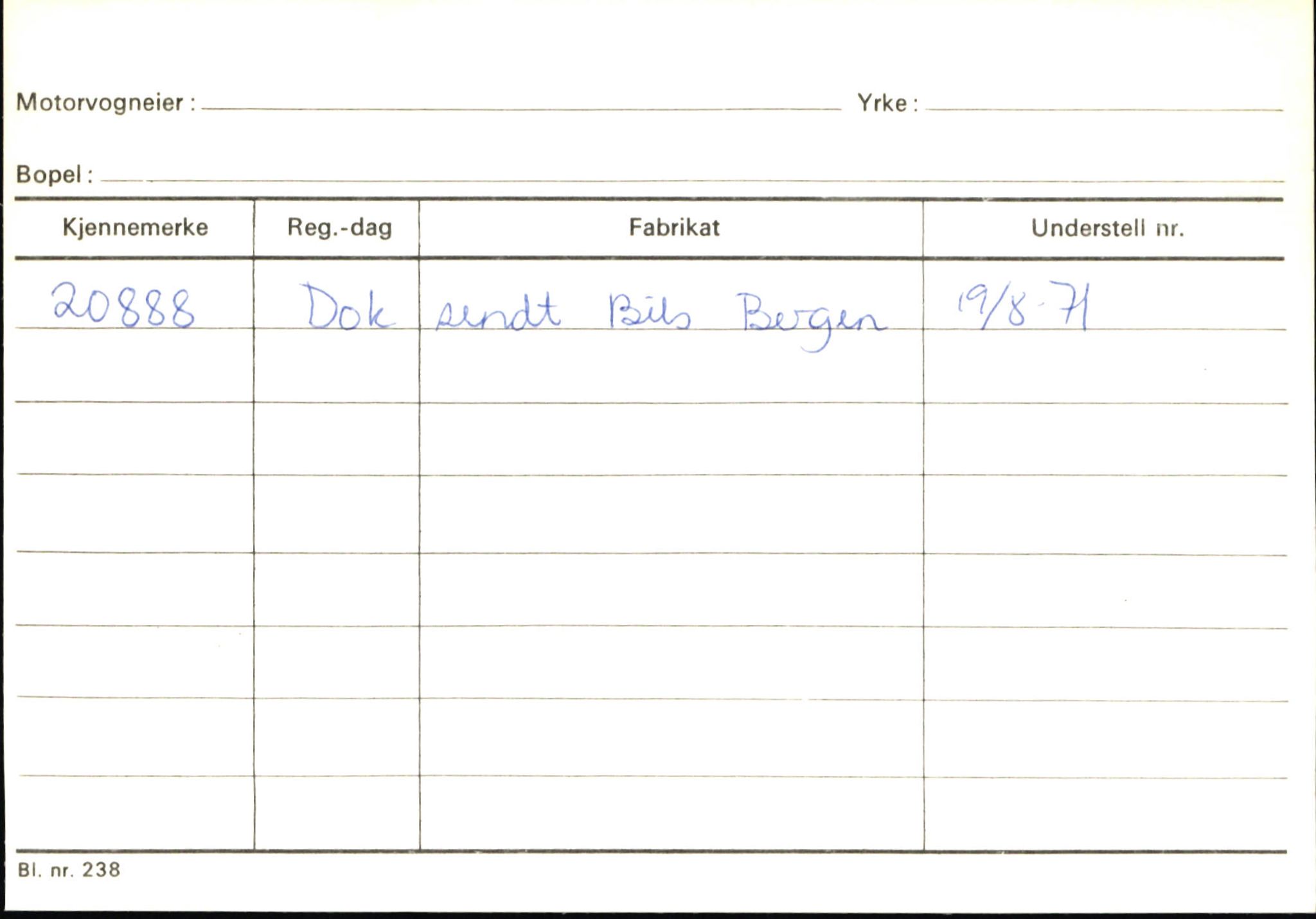 Statens vegvesen, Sogn og Fjordane vegkontor, AV/SAB-A-5301/4/F/L0145: Registerkort Vågsøy S-Å. Årdal I-P, 1945-1975, p. 291