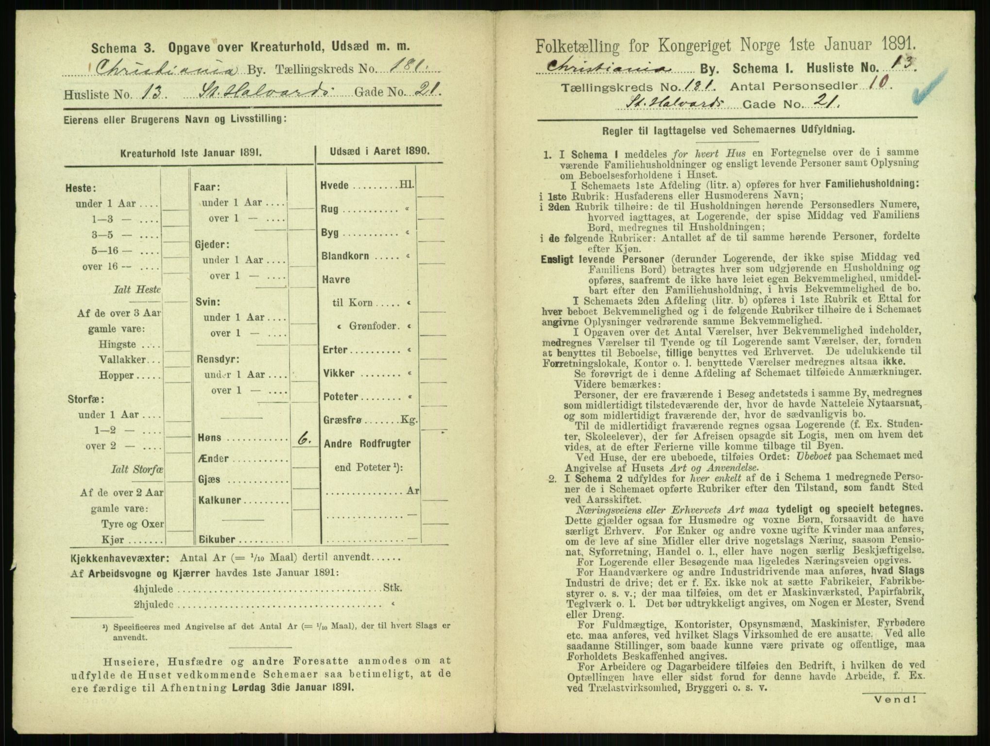 RA, 1891 census for 0301 Kristiania, 1891, p. 108479