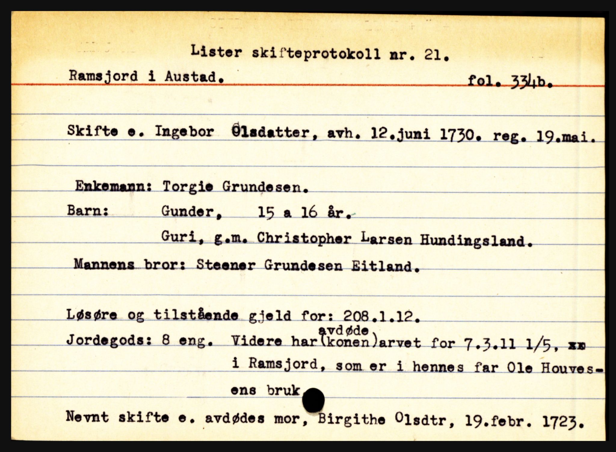 Lister sorenskriveri, AV/SAK-1221-0003/H, p. 29151