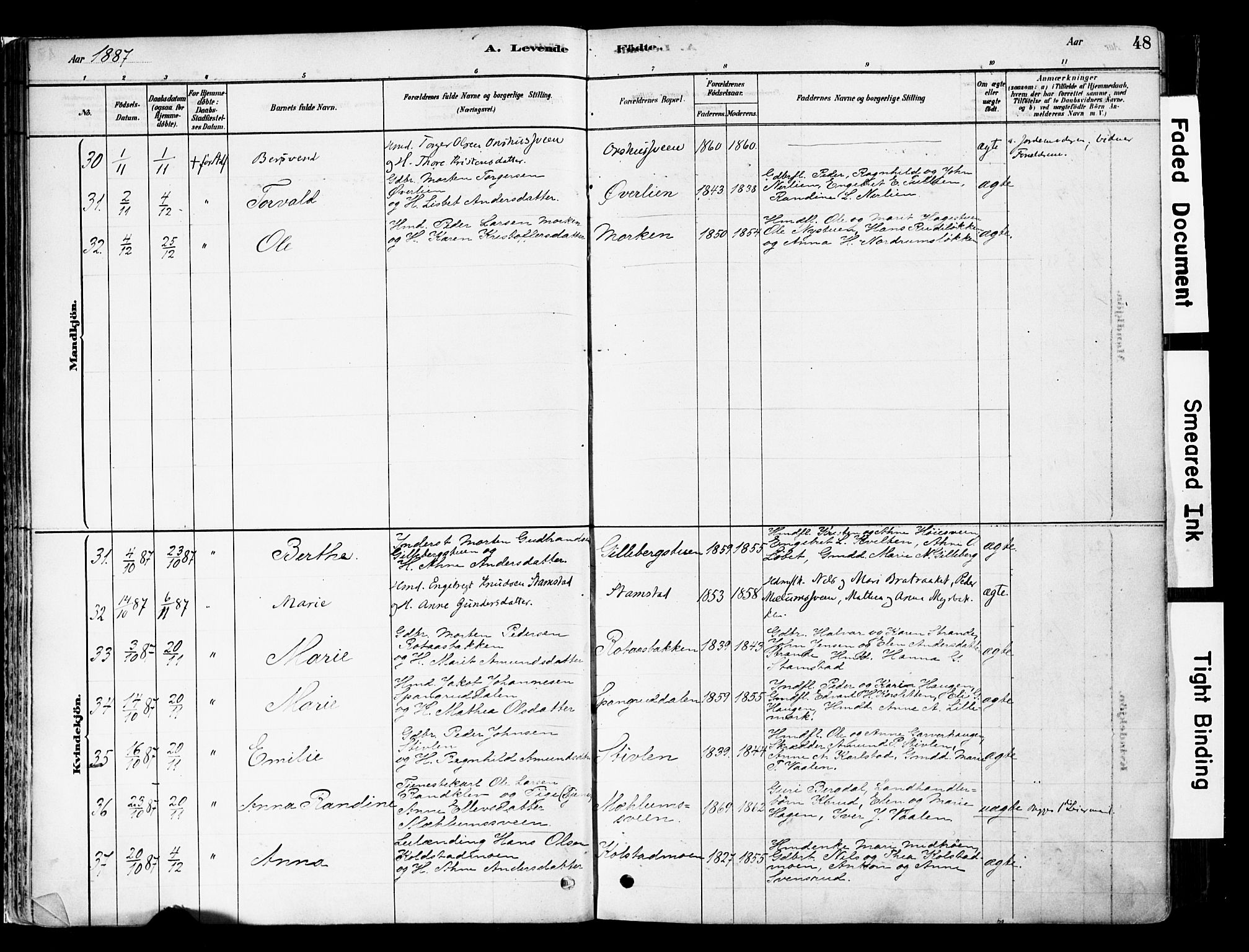 Ringebu prestekontor, SAH/PREST-082/H/Ha/Haa/L0008: Parish register (official) no. 8, 1878-1898, p. 48