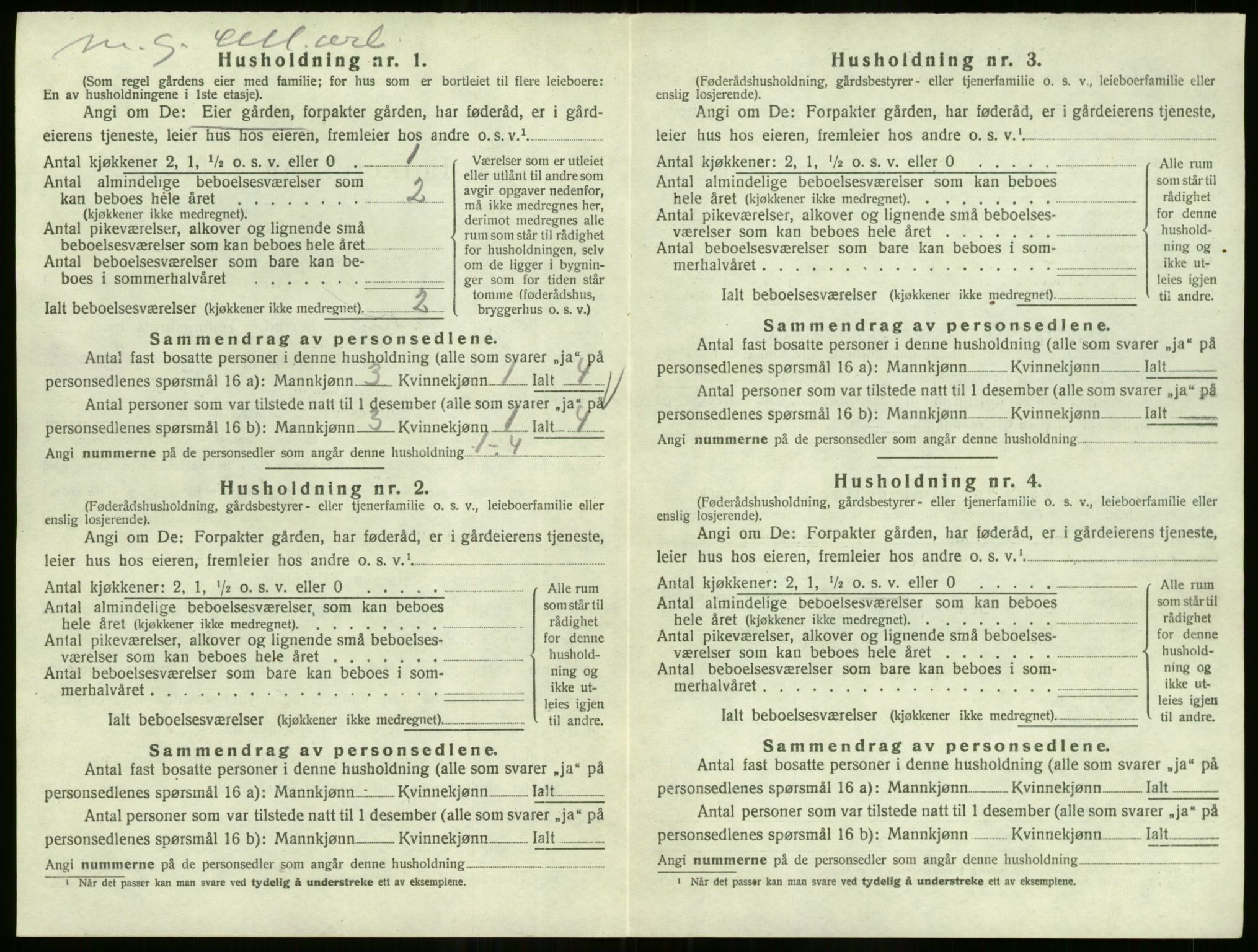SAO, 1920 census for Lillestrøm, 1920, p. 1441