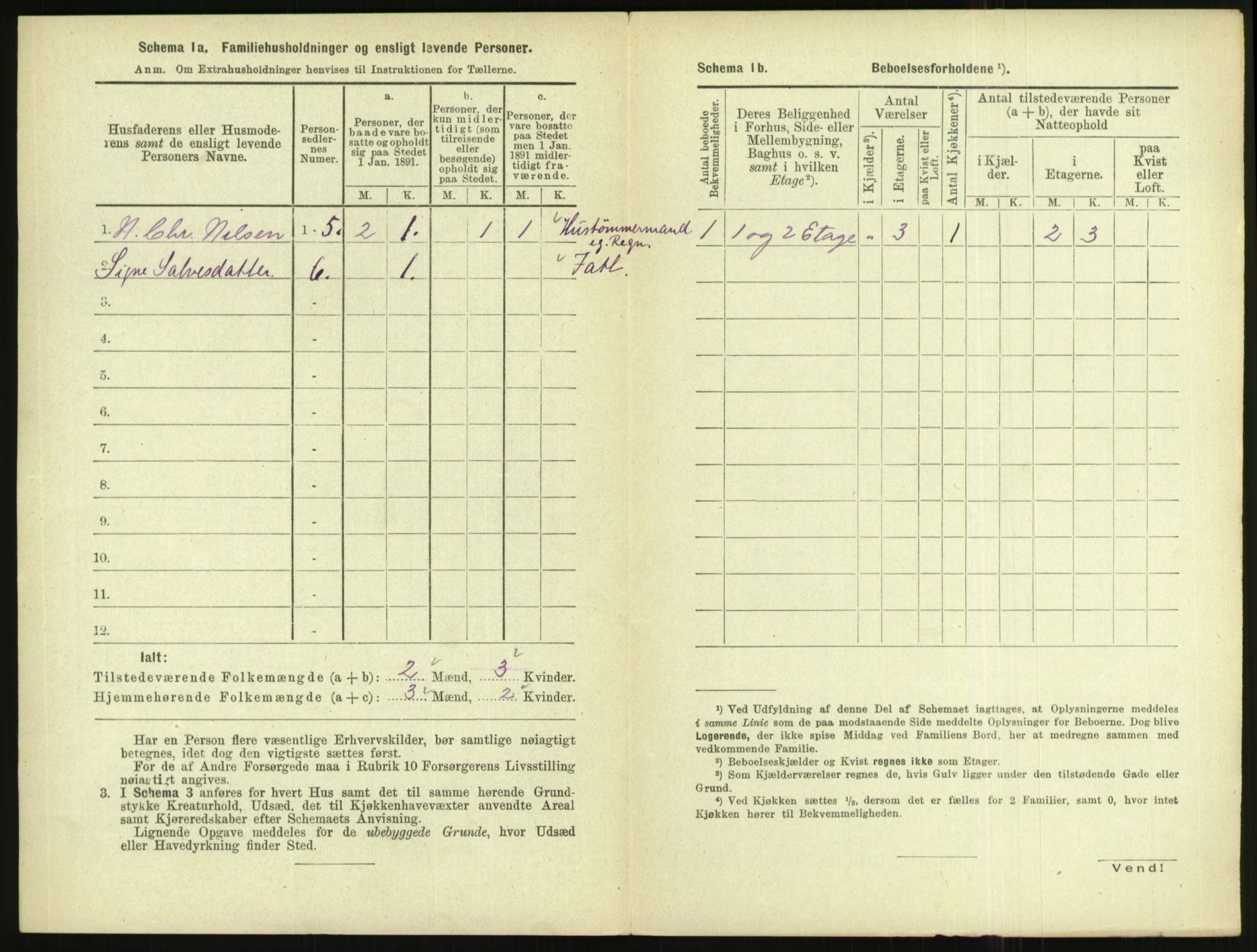 RA, 1891 census for 1004 Flekkefjord, 1891, p. 225