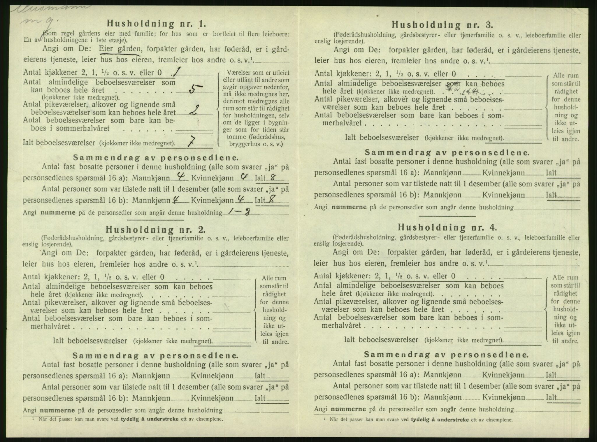 SAT, 1920 census for Brønnøy, 1920, p. 735