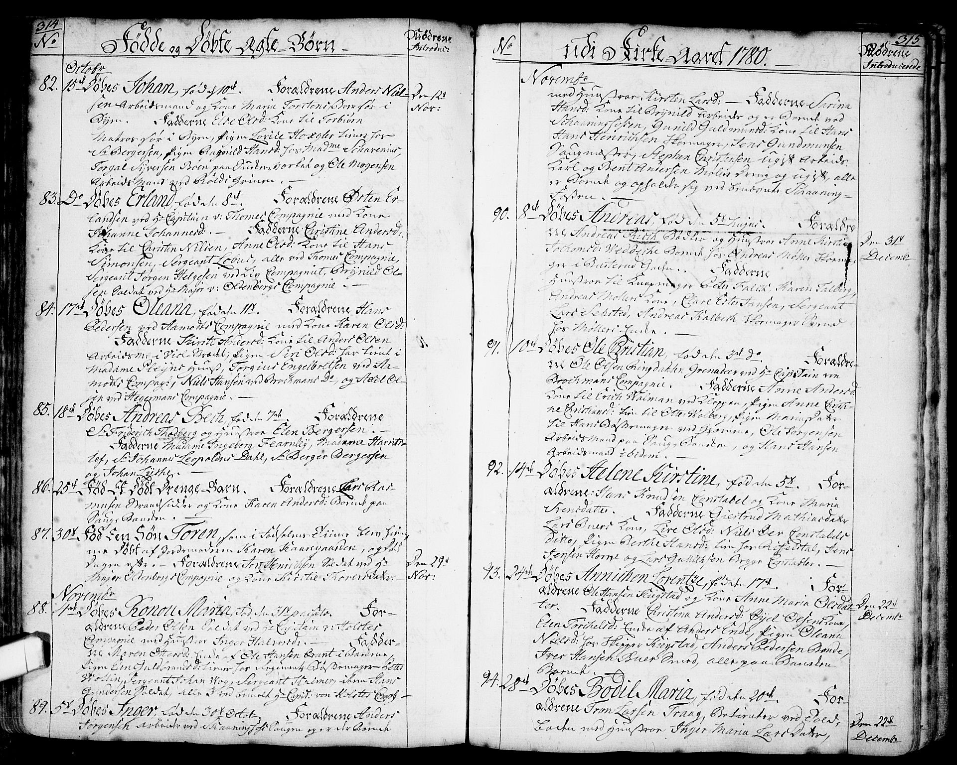 Halden prestekontor Kirkebøker, SAO/A-10909/F/Fa/L0001: Parish register (official) no. I 1, 1758-1791, p. 314-315