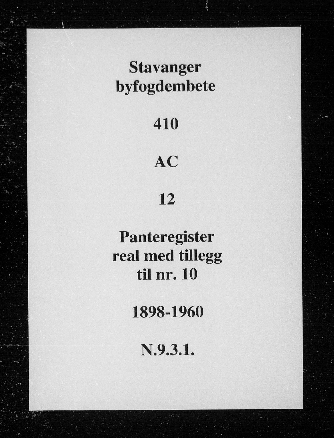 Stavanger byfogd, SAST/A-101408/001/4/41/410/410AC/L0012: Mortgage register no. AC 12, 1898