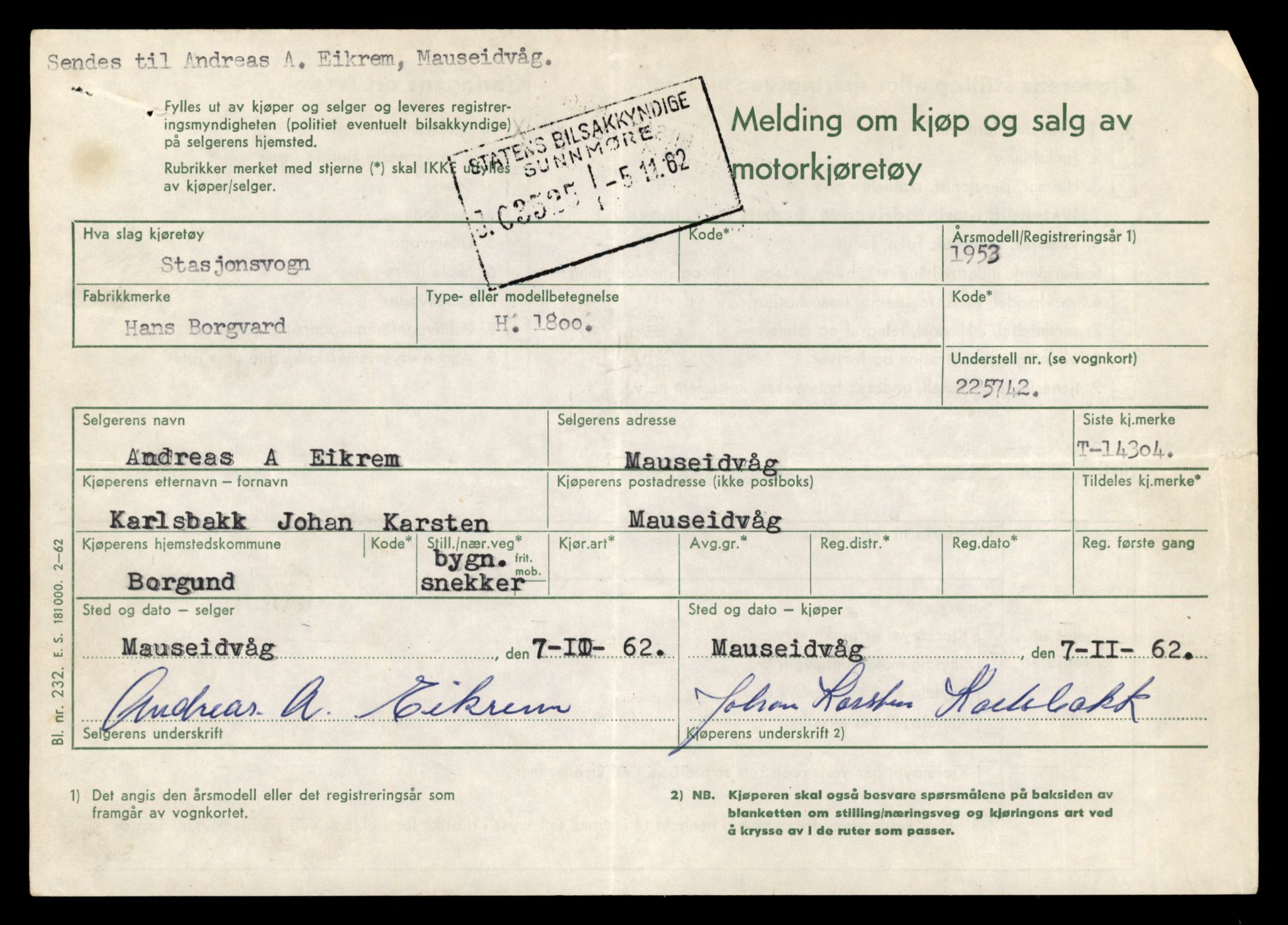 Møre og Romsdal vegkontor - Ålesund trafikkstasjon, AV/SAT-A-4099/F/Fe/L0044: Registreringskort for kjøretøy T 14205 - T 14319, 1927-1998, p. 2857