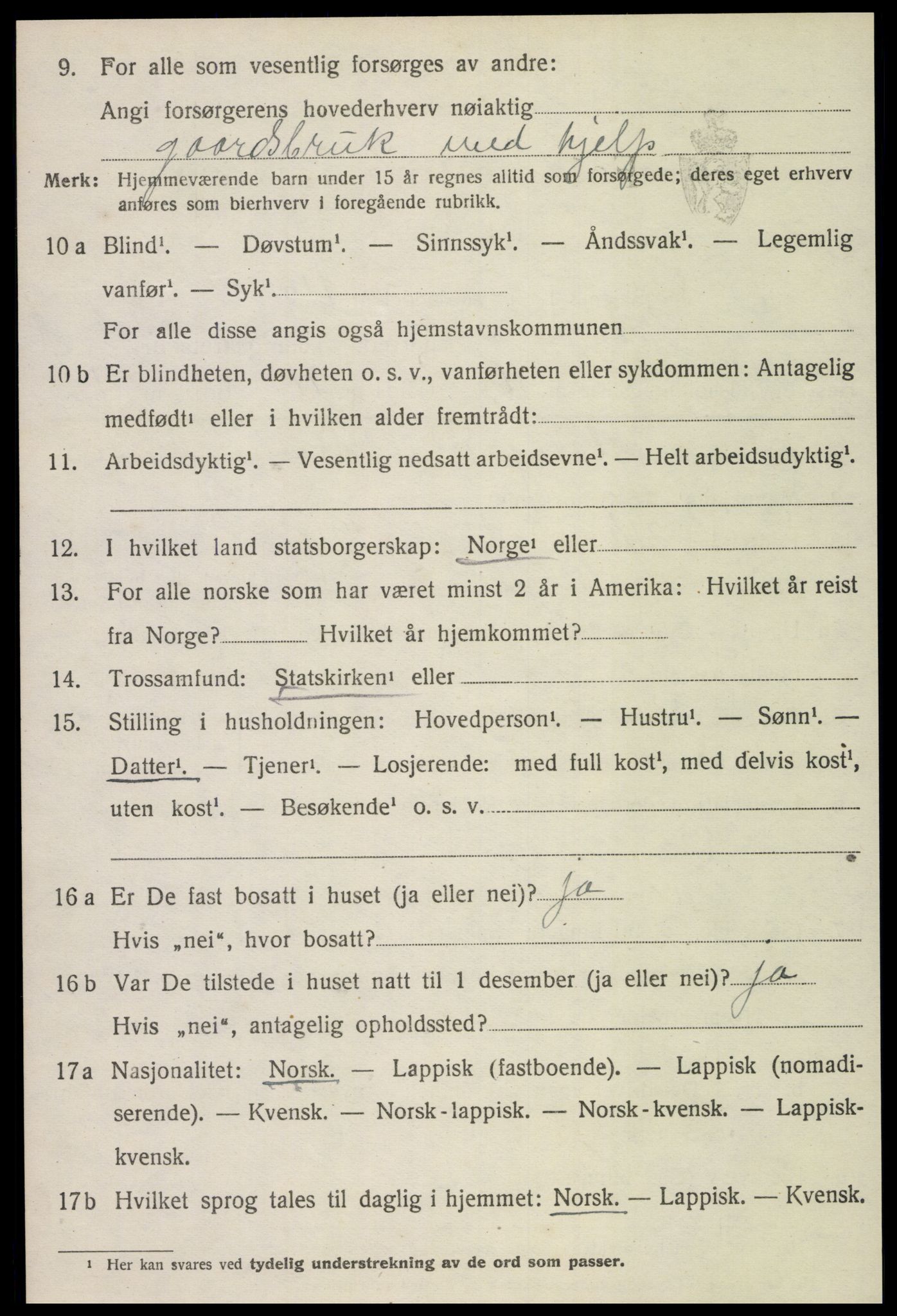 SAT, 1920 census for Skogn, 1920, p. 4824