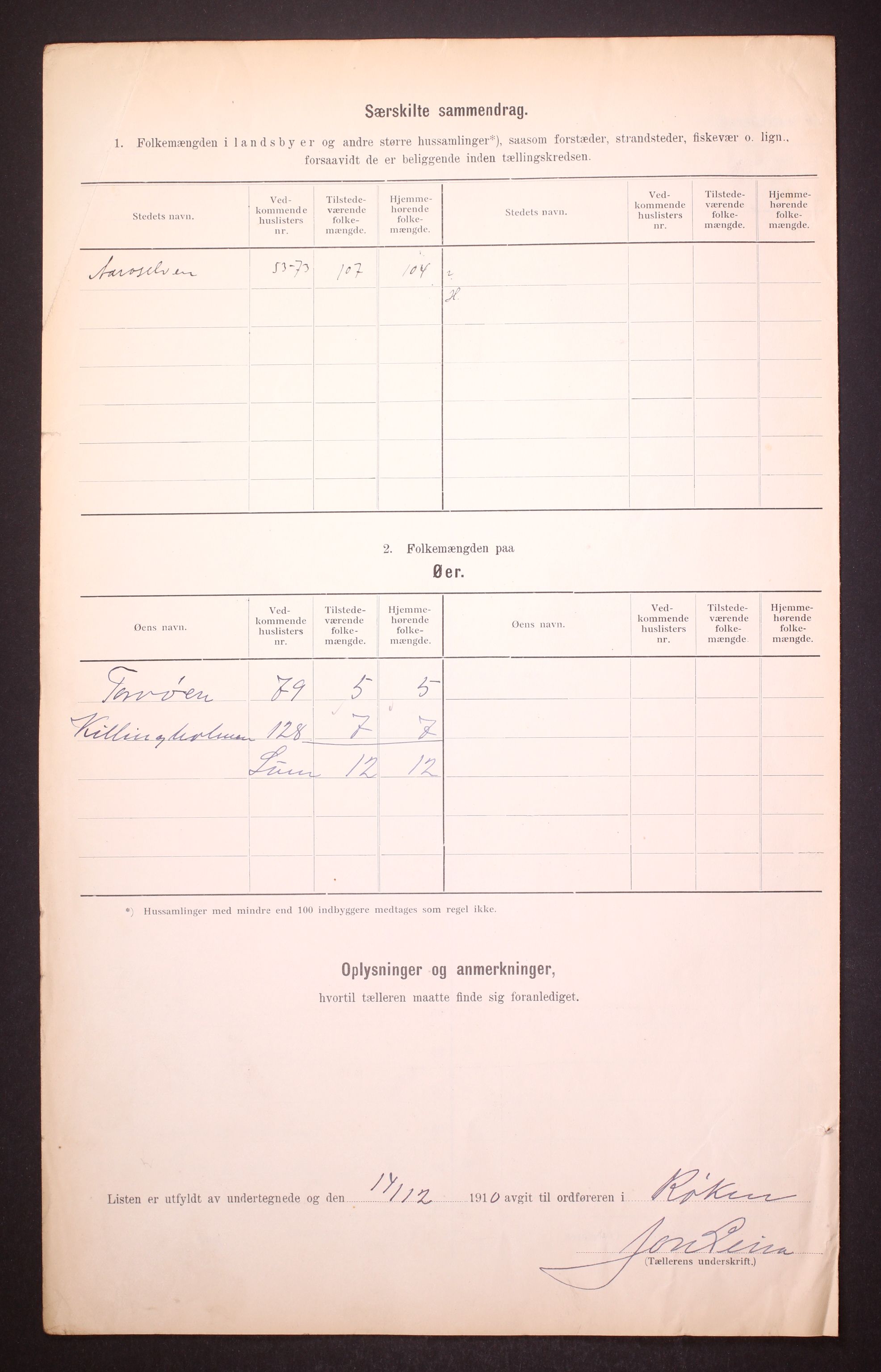 RA, 1910 census for Røyken, 1910, p. 26