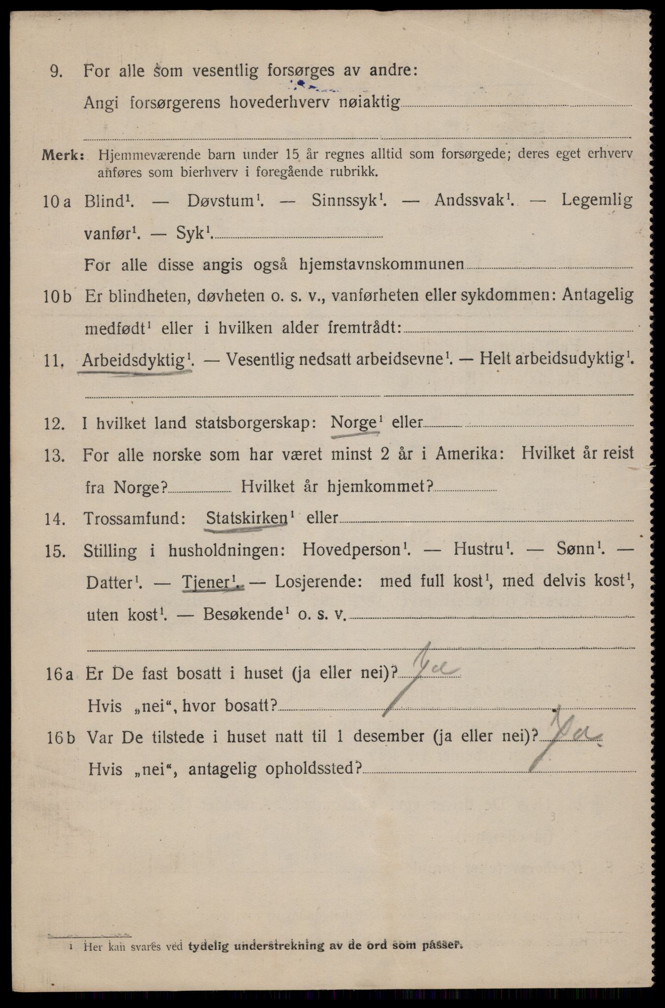 SAT, 1920 census for Trondheim, 1920, p. 78025