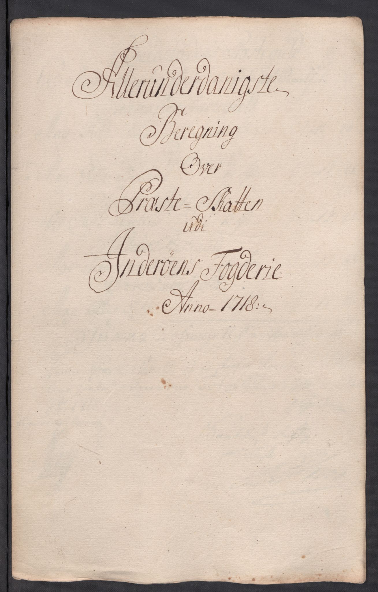 Rentekammeret inntil 1814, Reviderte regnskaper, Fogderegnskap, RA/EA-4092/R63/L4326: Fogderegnskap Inderøy, 1718, p. 124