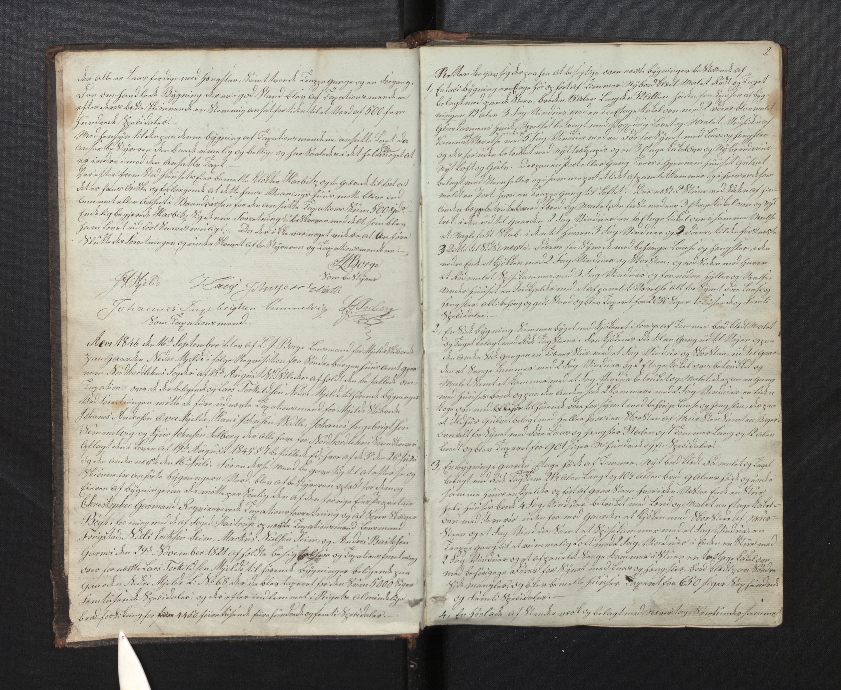Lensmannen i Haus, AV/SAB-A-32701/0012/L0001: Branntakstprotokoll, 1846-1867, p. 1b-2a