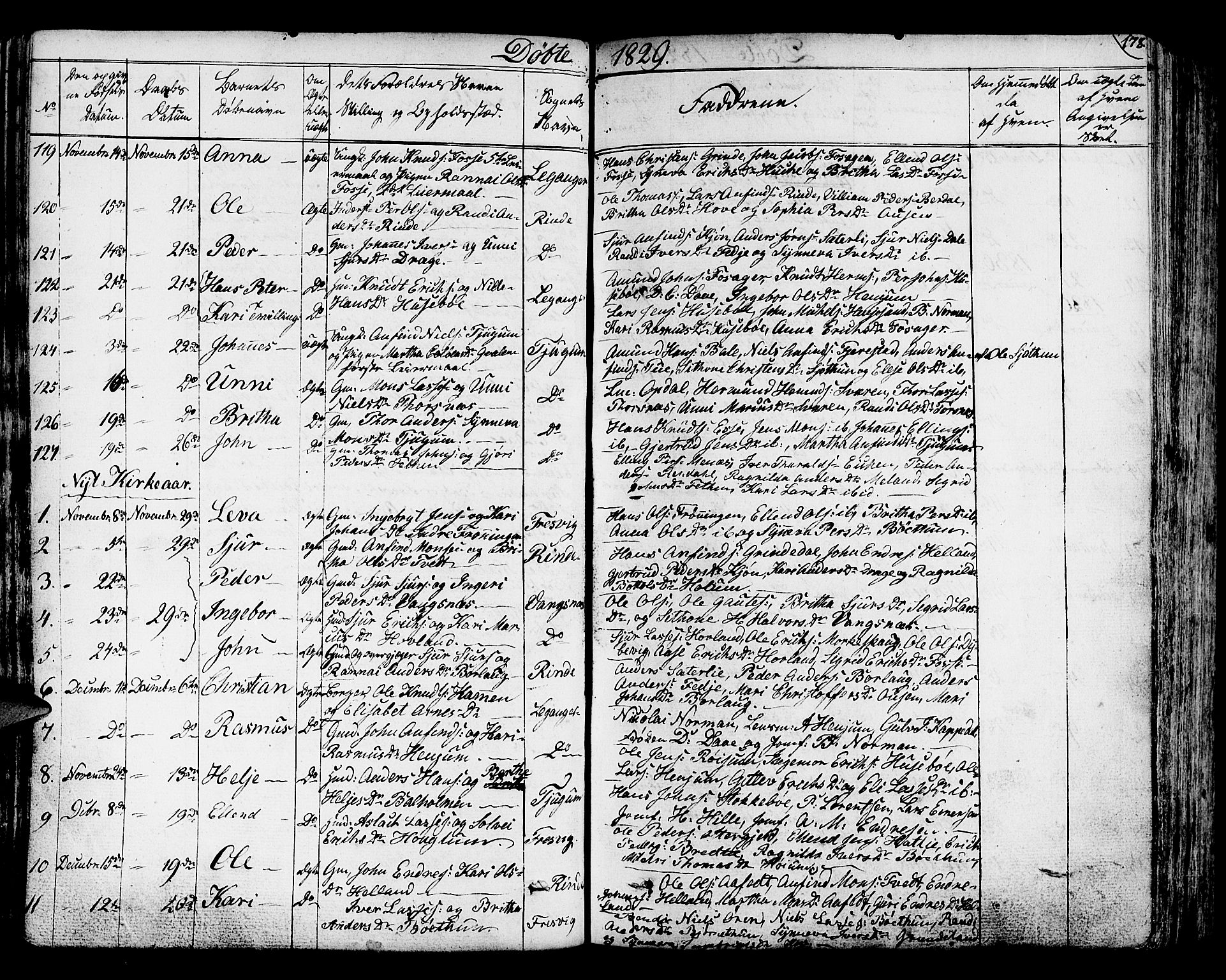 Leikanger sokneprestembete, AV/SAB-A-81001/H/Haa/Haaa/L0006: Parish register (official) no. A 6, 1810-1838, p. 178