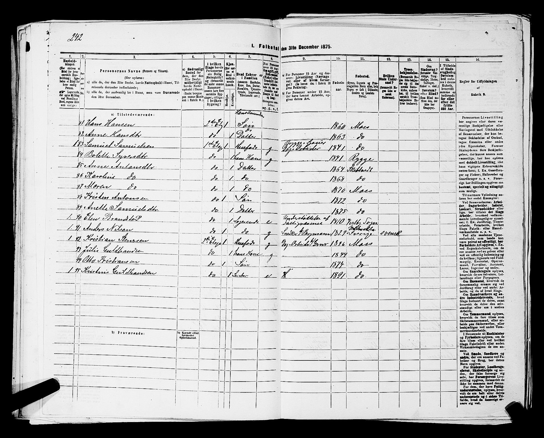RA, 1875 census for 0104B Moss/Moss, 1875, p. 533