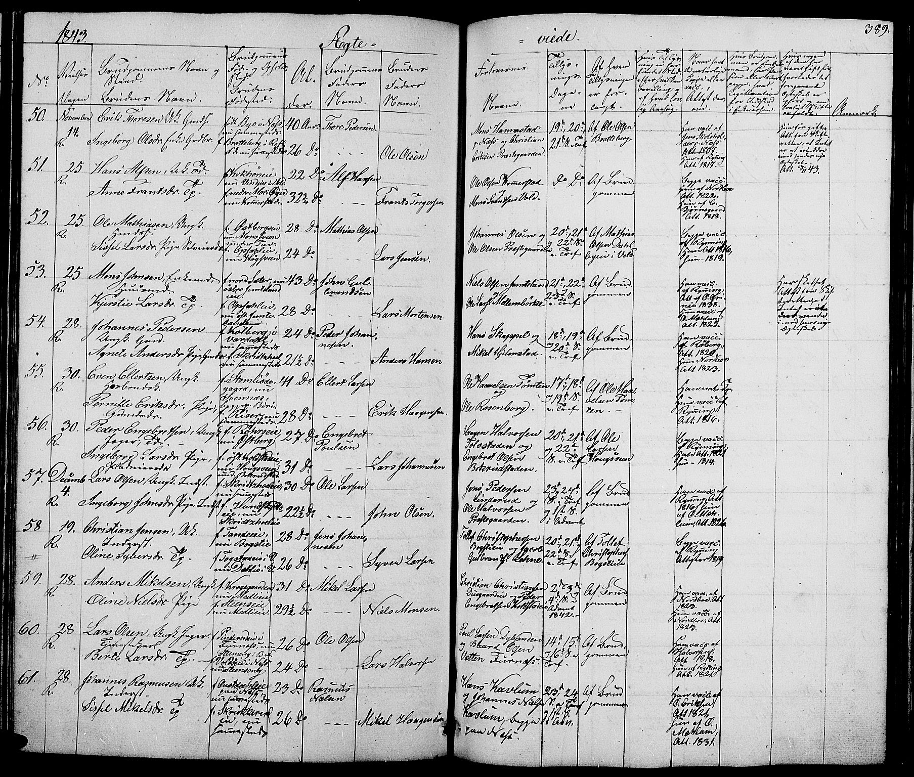 Ringsaker prestekontor, AV/SAH-PREST-014/L/La/L0005: Parish register (copy) no. 5, 1839-1850, p. 389