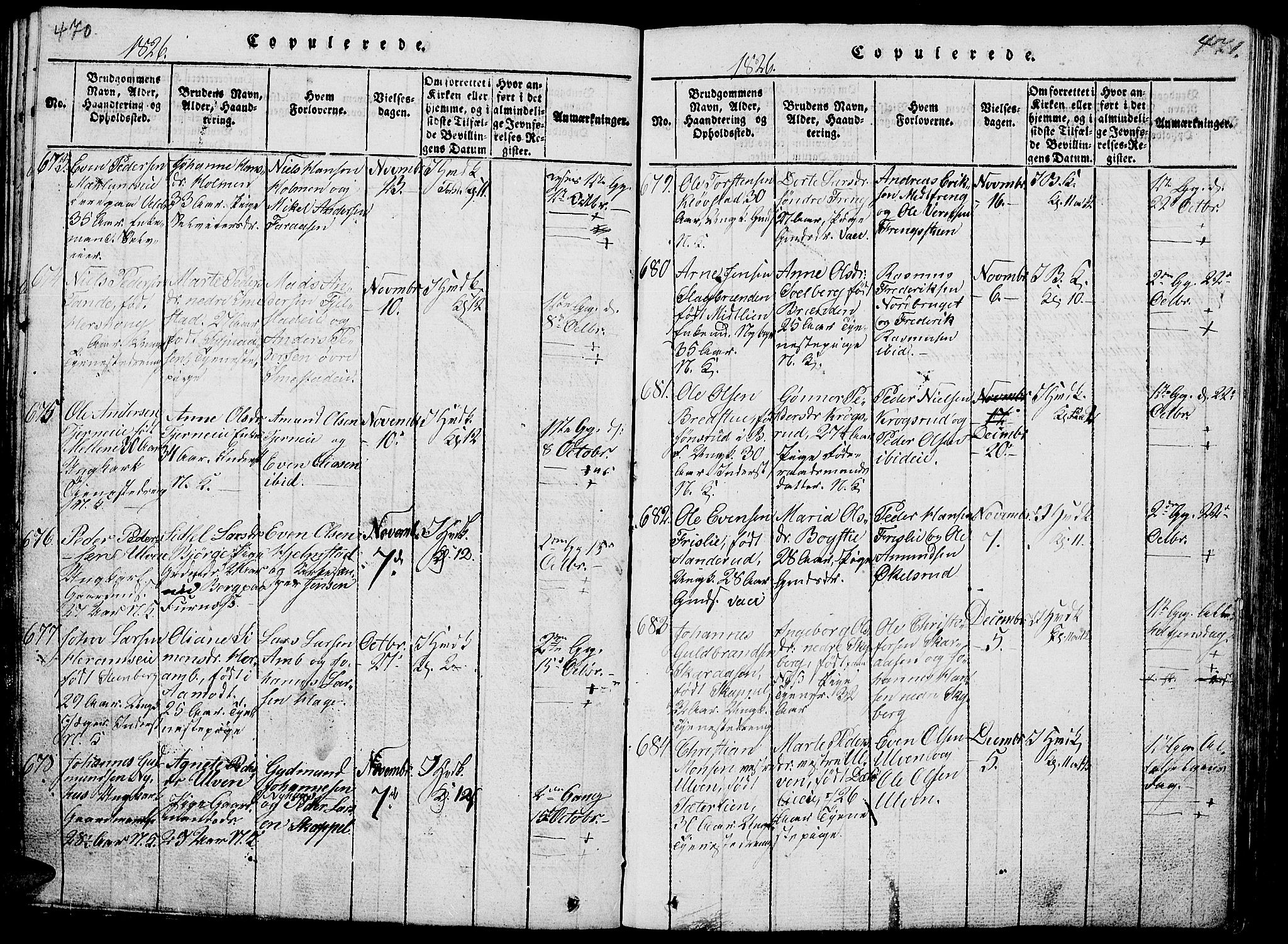 Ringsaker prestekontor, AV/SAH-PREST-014/L/La/L0001: Parish register (copy) no. 1, 1814-1826, p. 470-471