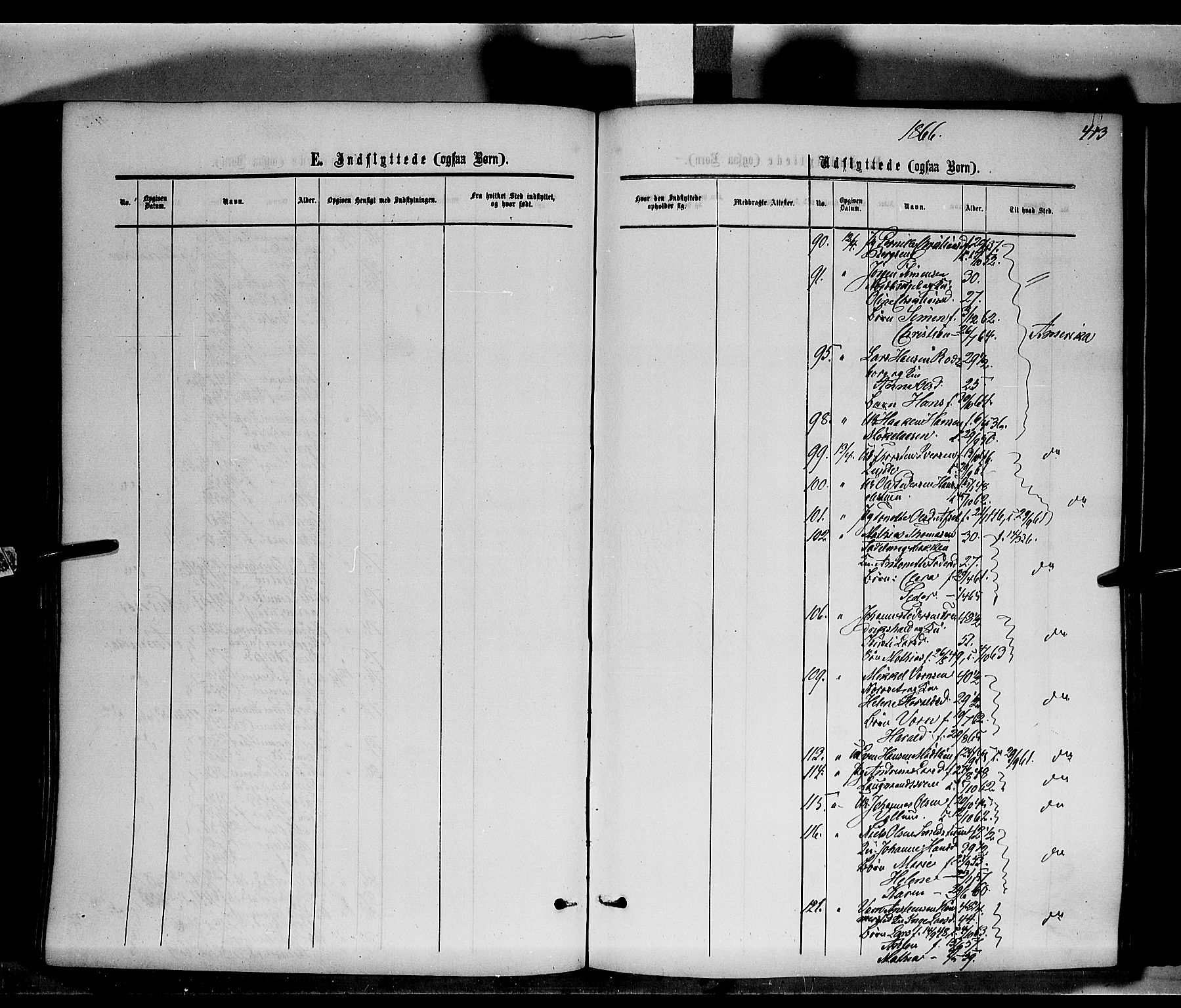 Ringsaker prestekontor, SAH/PREST-014/K/Ka/L0010: Parish register (official) no. 10, 1861-1869, p. 413