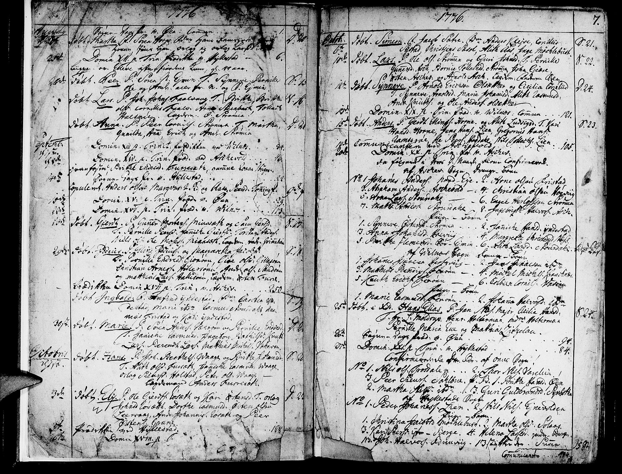 Askvoll sokneprestembete, AV/SAB-A-79501/H/Haa/Haaa/L0009: Parish register (official) no. A 9, 1776-1821, p. 6-7