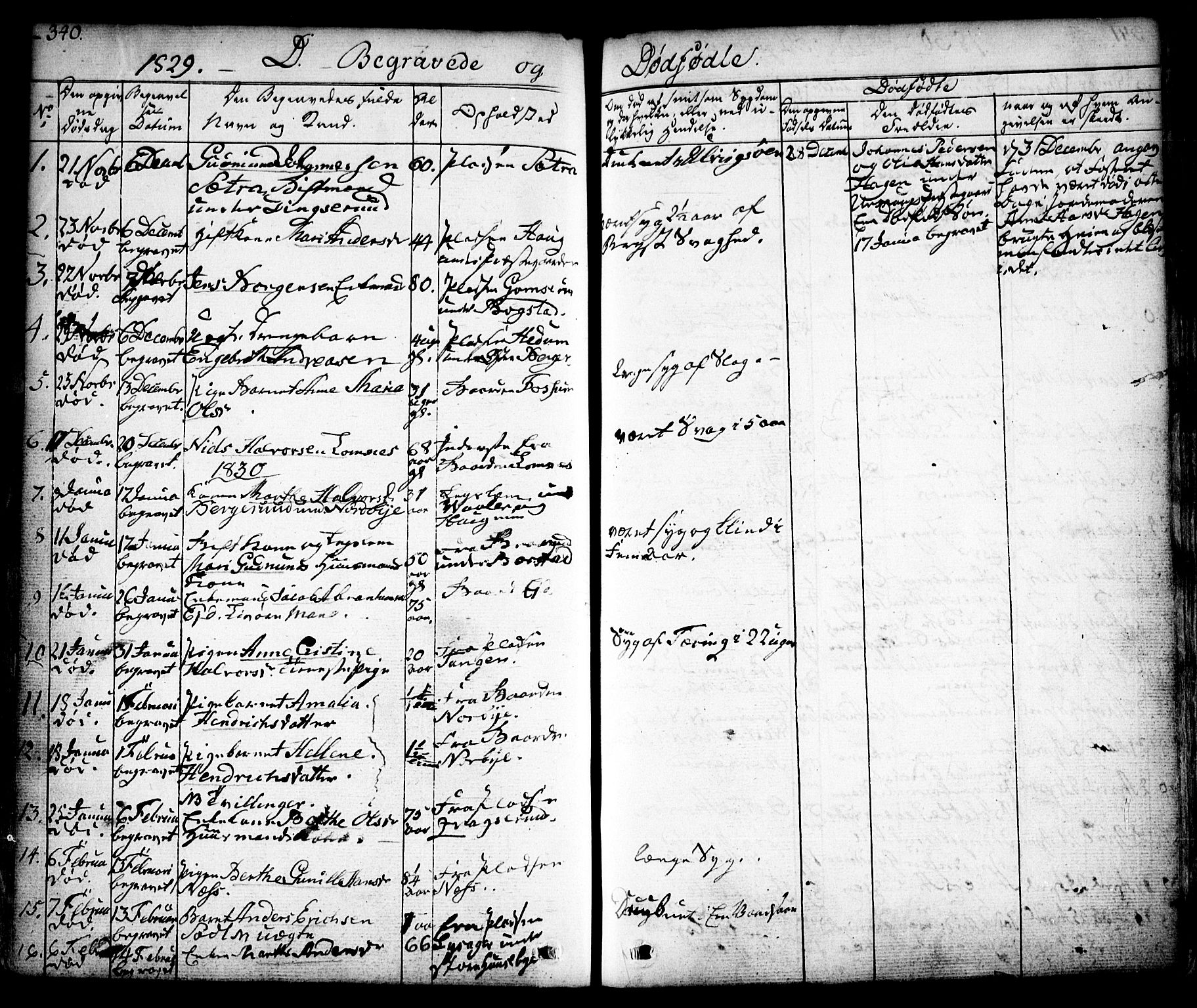 Aurskog prestekontor Kirkebøker, SAO/A-10304a/F/Fa/L0006: Parish register (official) no. I 6, 1829-1853, p. 340