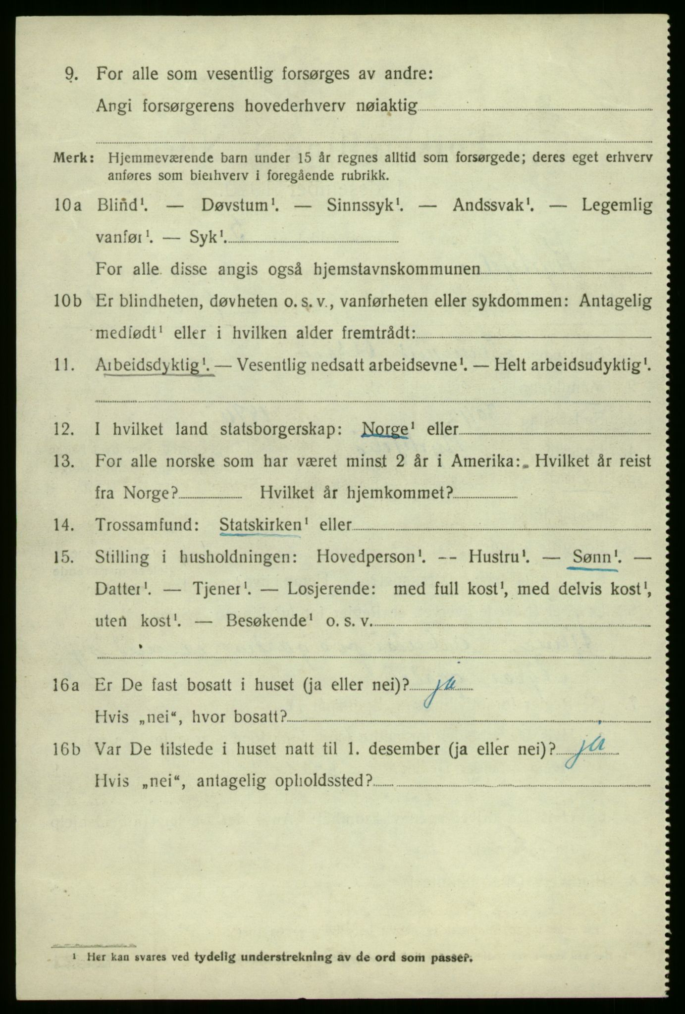 SAB, 1920 census for Kyrkjebø, 1920, p. 742
