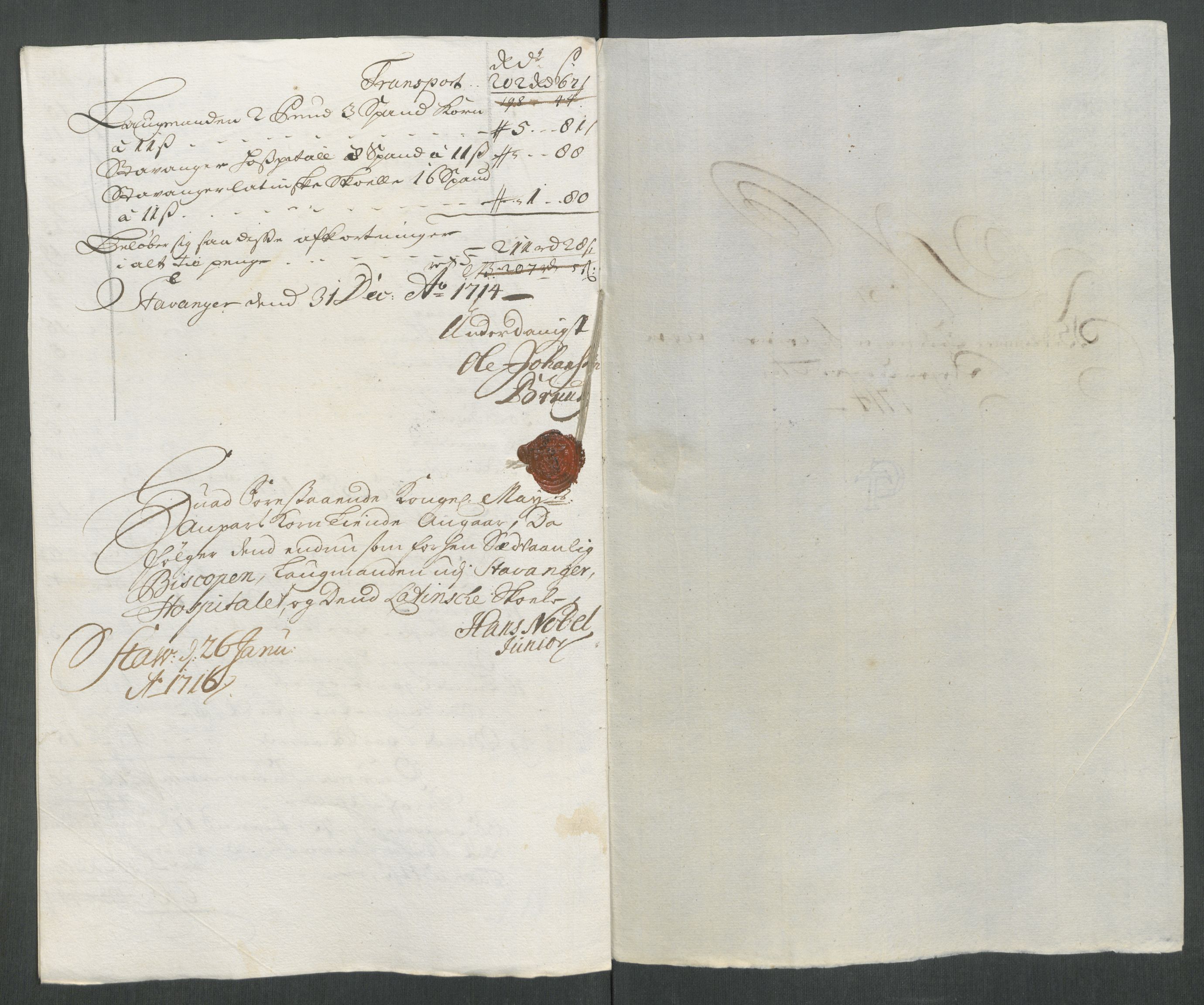 Rentekammeret inntil 1814, Reviderte regnskaper, Fogderegnskap, AV/RA-EA-4092/R46/L2738: Fogderegnskap Jæren og Dalane, 1713-1714, p. 358