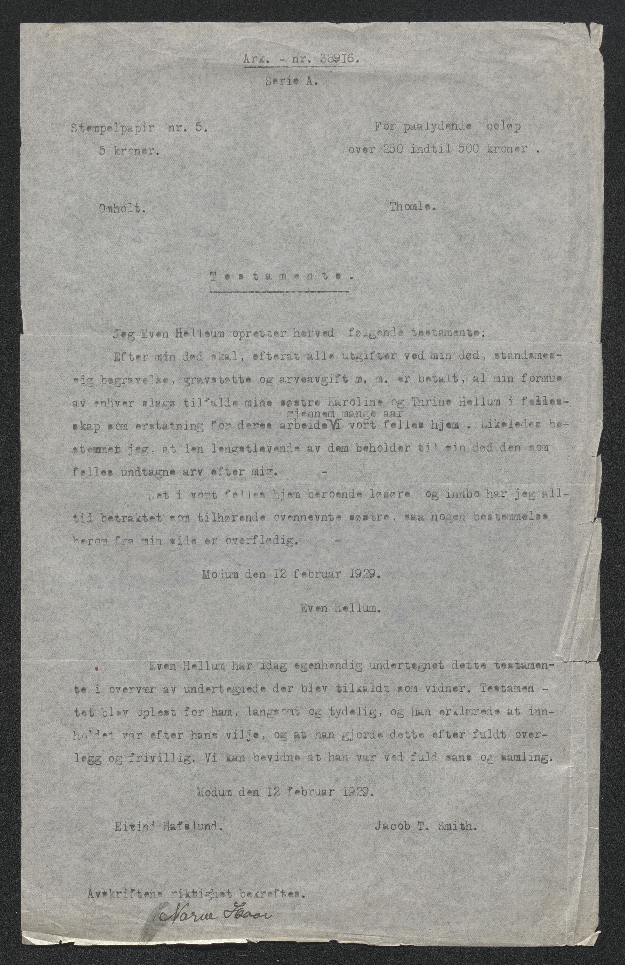 Eiker, Modum og Sigdal sorenskriveri, AV/SAKO-A-123/H/Ha/Hab/L0046: Dødsfallsmeldinger, 1930-1931, p. 50