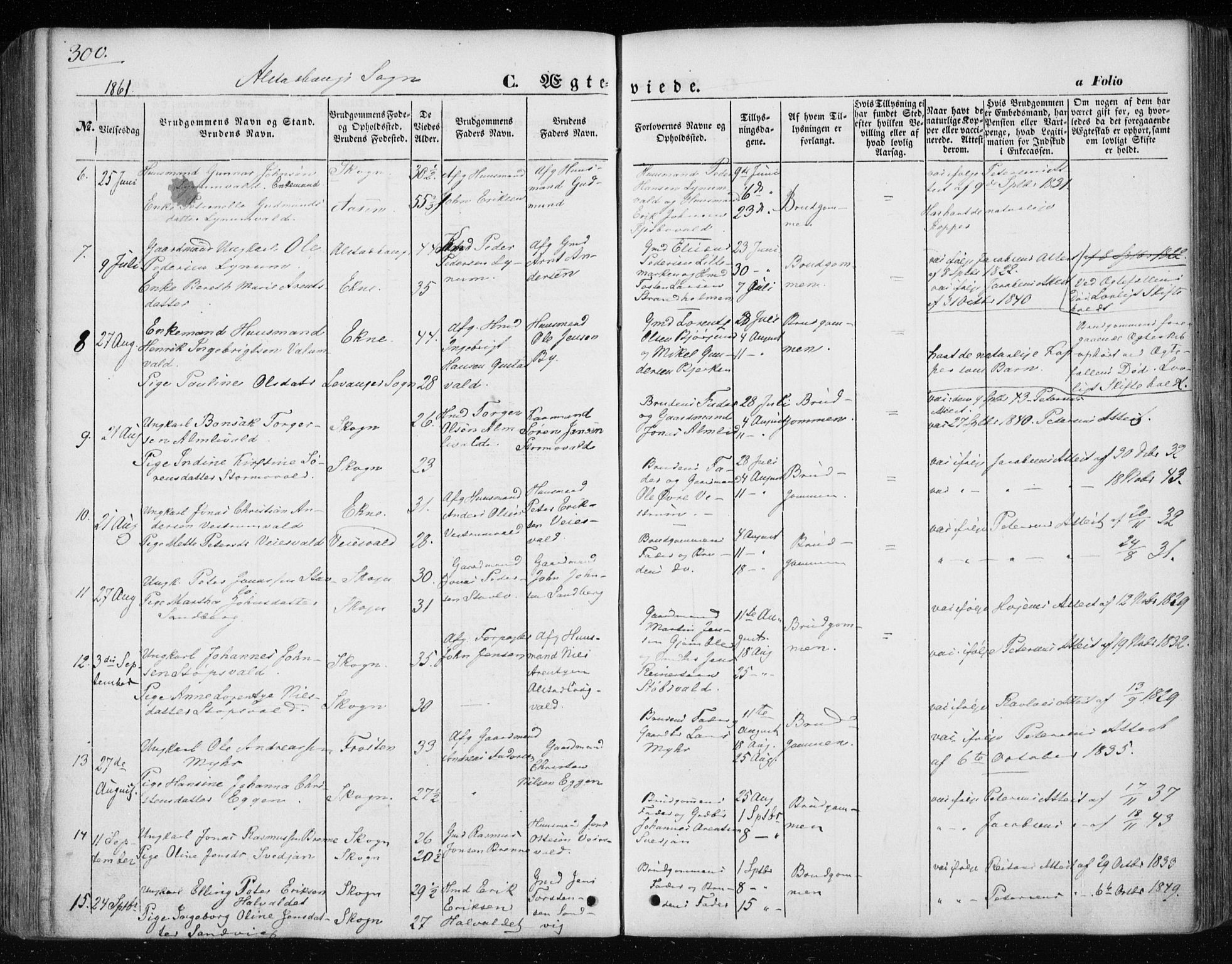 Ministerialprotokoller, klokkerbøker og fødselsregistre - Nord-Trøndelag, AV/SAT-A-1458/717/L0154: Parish register (official) no. 717A07 /1, 1850-1862, p. 286