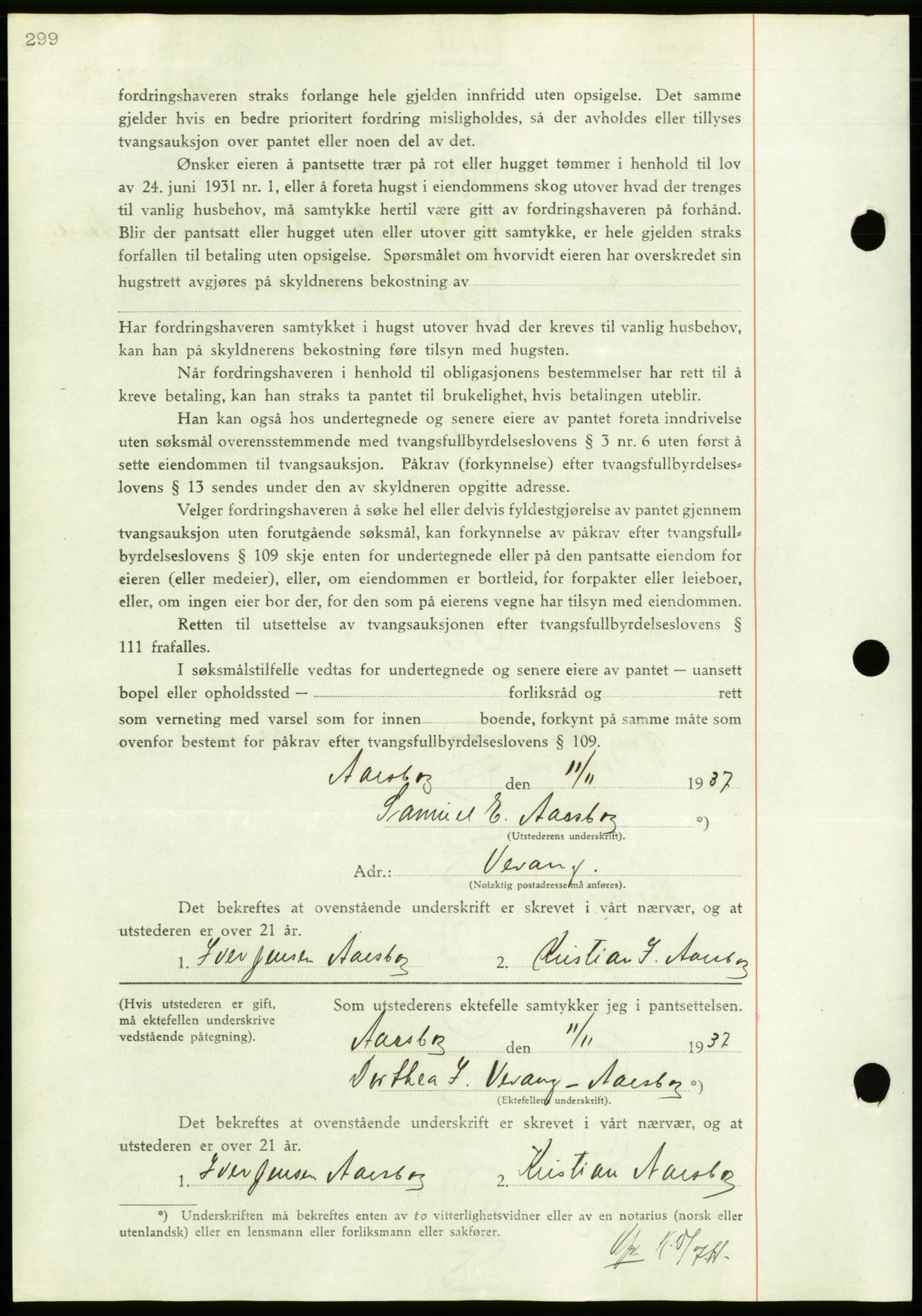 Nordmøre sorenskriveri, AV/SAT-A-4132/1/2/2Ca/L0092: Mortgage book no. B82, 1937-1938, Diary no: : 2817/1937