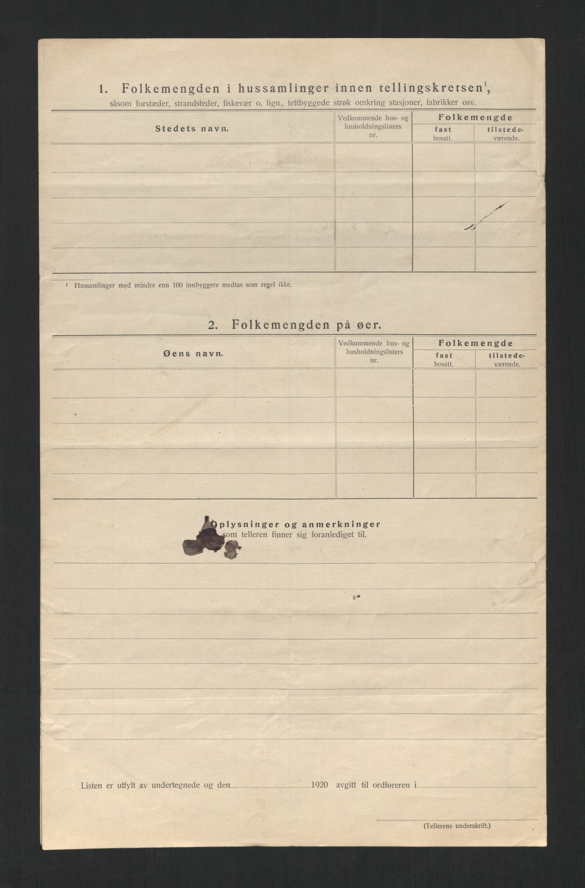 SAT, 1920 census for Snåsa, 1920, p. 23