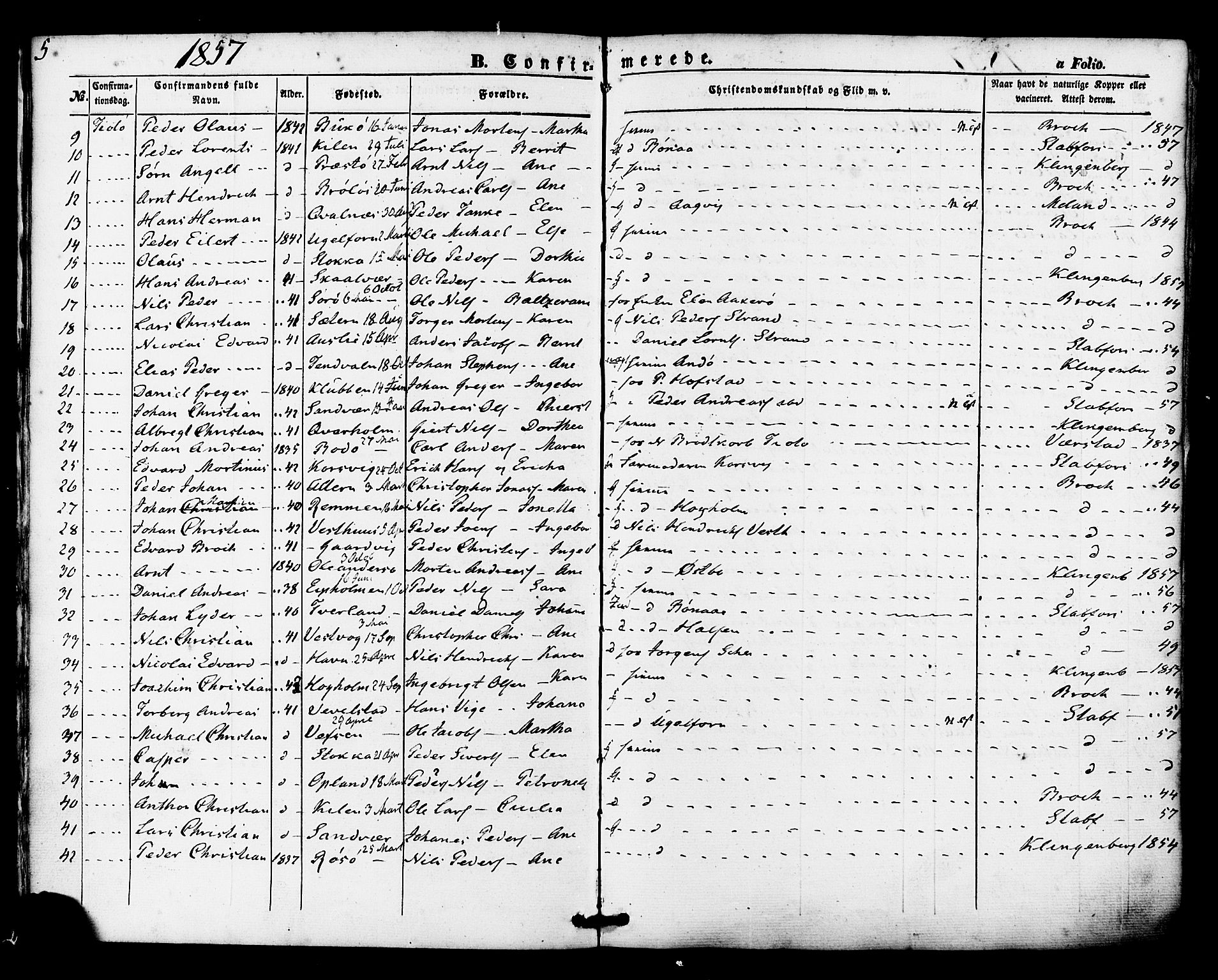 Ministerialprotokoller, klokkerbøker og fødselsregistre - Nordland, SAT/A-1459/830/L0448: Parish register (official) no. 830A12, 1855-1878, p. 5