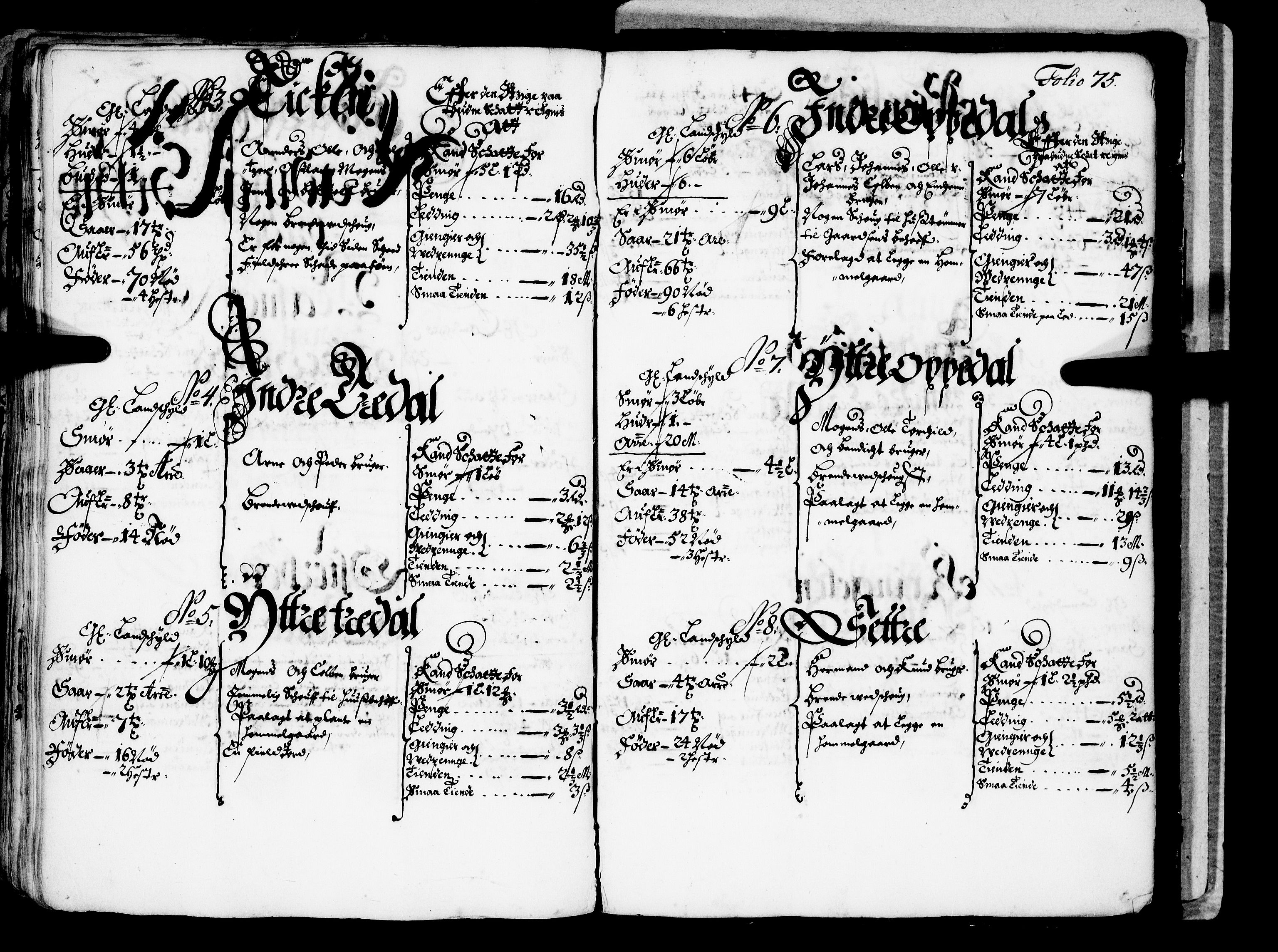 Rentekammeret inntil 1814, Realistisk ordnet avdeling, AV/RA-EA-4070/N/Nb/Nba/L0042: Ytre Sogn fogderi, 1667, p. 74b-75a