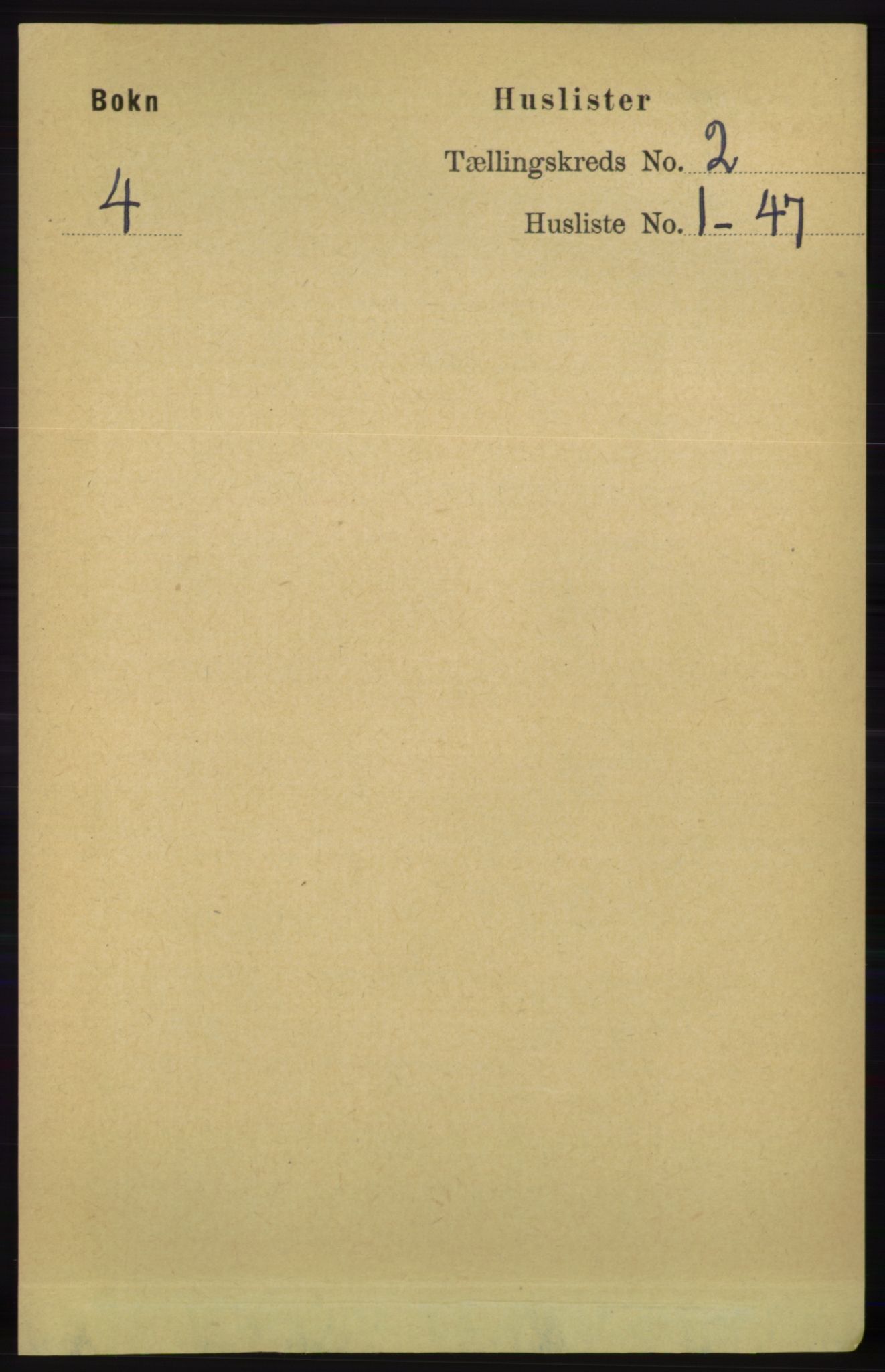 RA, 1891 census for 1145 Bokn, 1891, p. 296