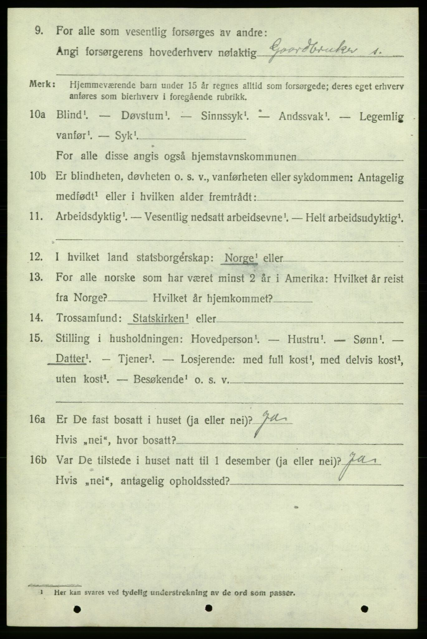 SAB, 1920 census for Varaldsøy, 1920, p. 1270