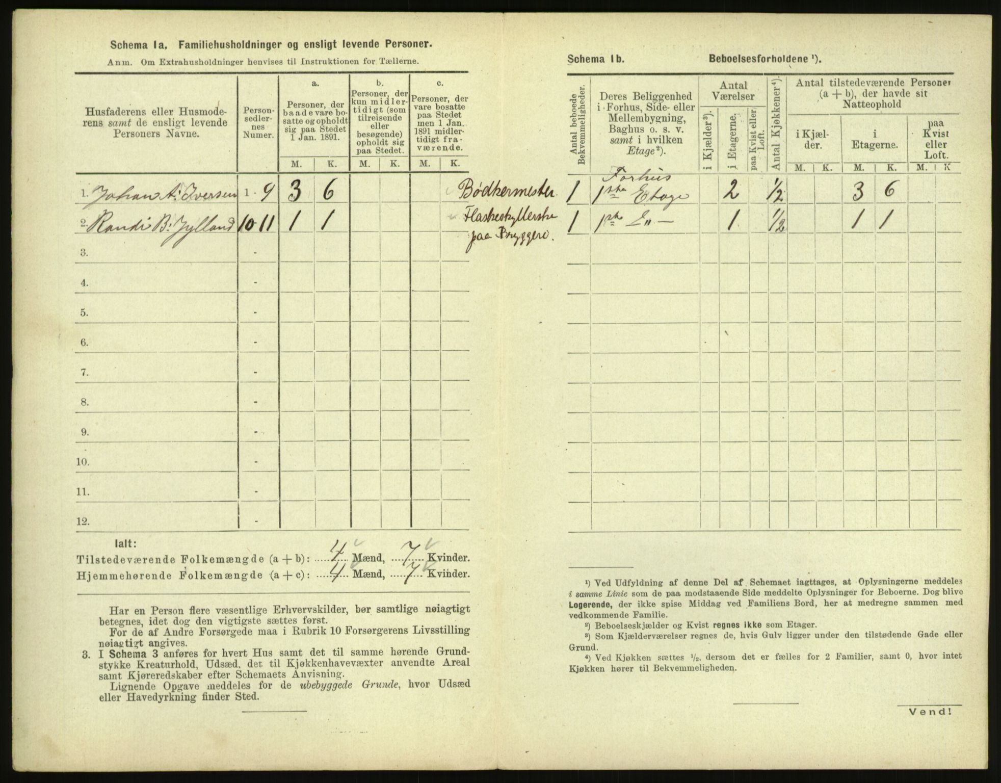 RA, 1891 census for 1601 Trondheim, 1891, p. 1381