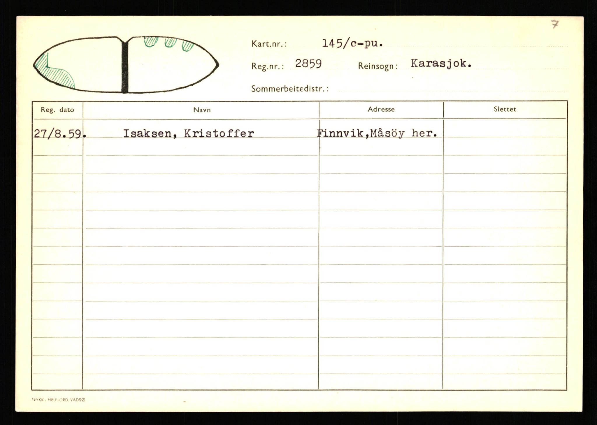 Lappefogden i Finnmark/Reindriftsforvaltningen Øst-Finnmark, AV/SATØ-S-1461/G/Ge/Gea/L0006: Slettede reinmerker, 1934-1992, p. 108