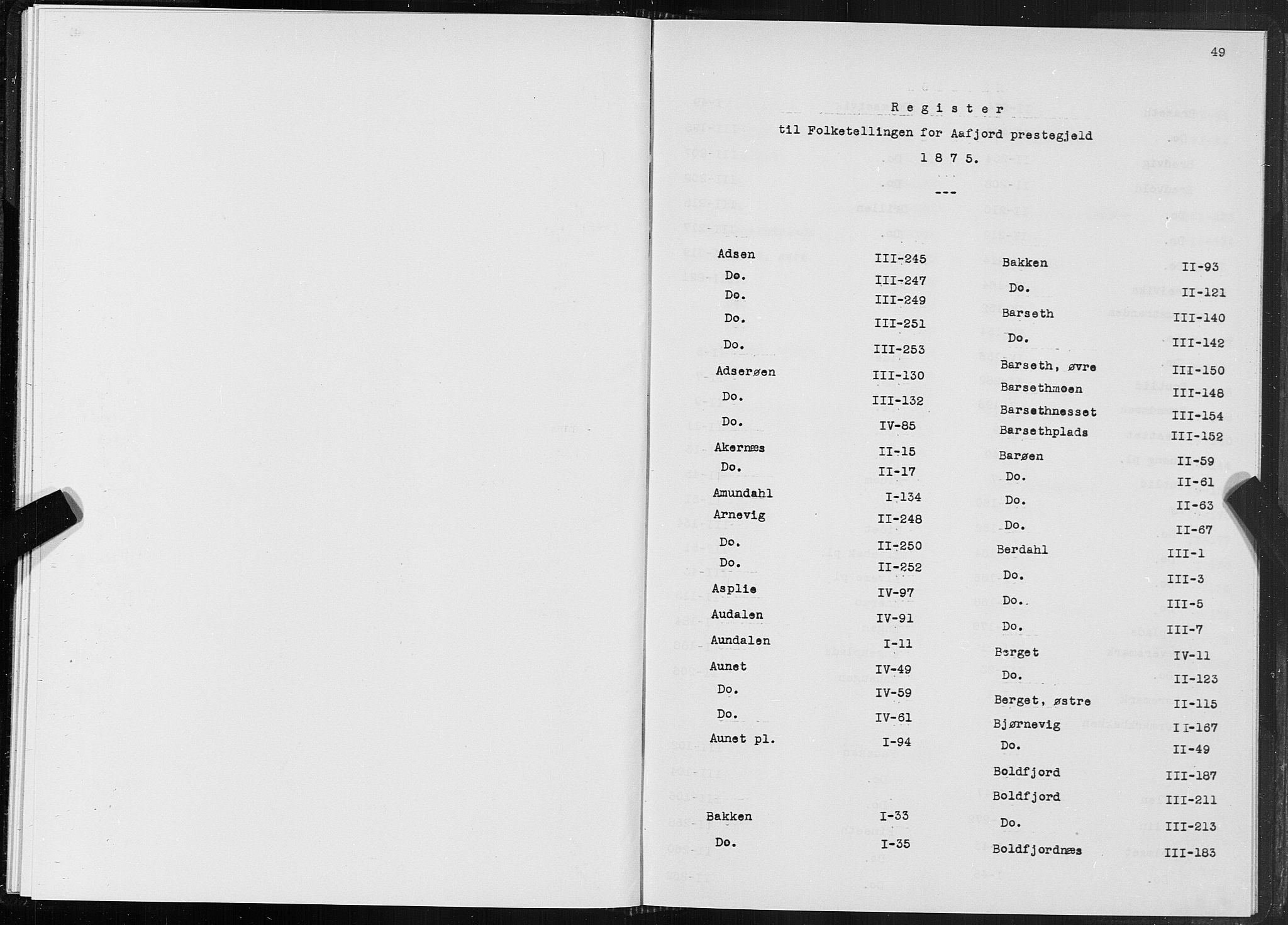 SAT, 1875 census for 1630P Aafjorden, 1875, p. 49