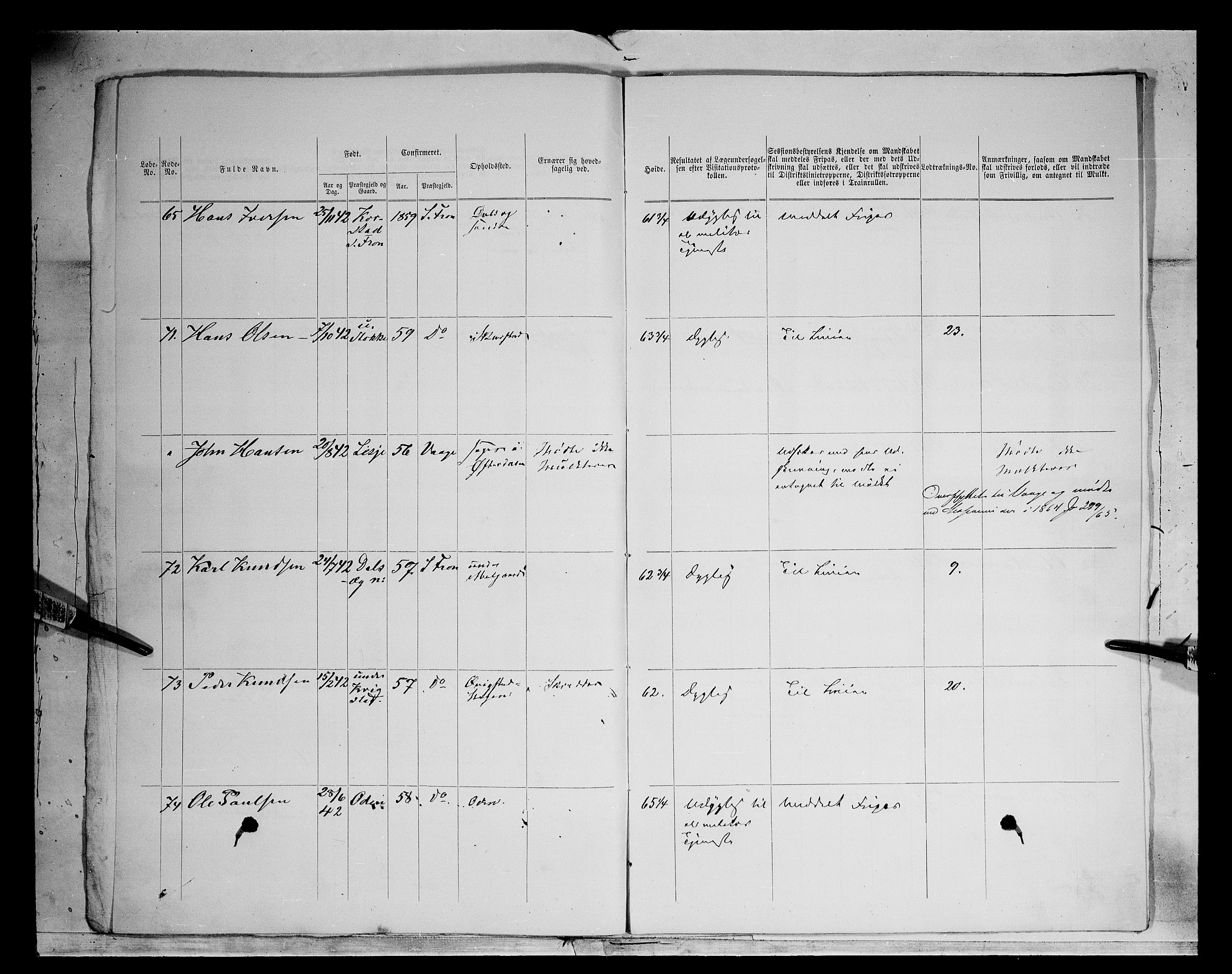 Fylkesmannen i Oppland, AV/SAH-FYO-002/1/K/Kg/L1174: Fron, Nordre og Søndre Fron, Vågå, 1860-1879, p. 37