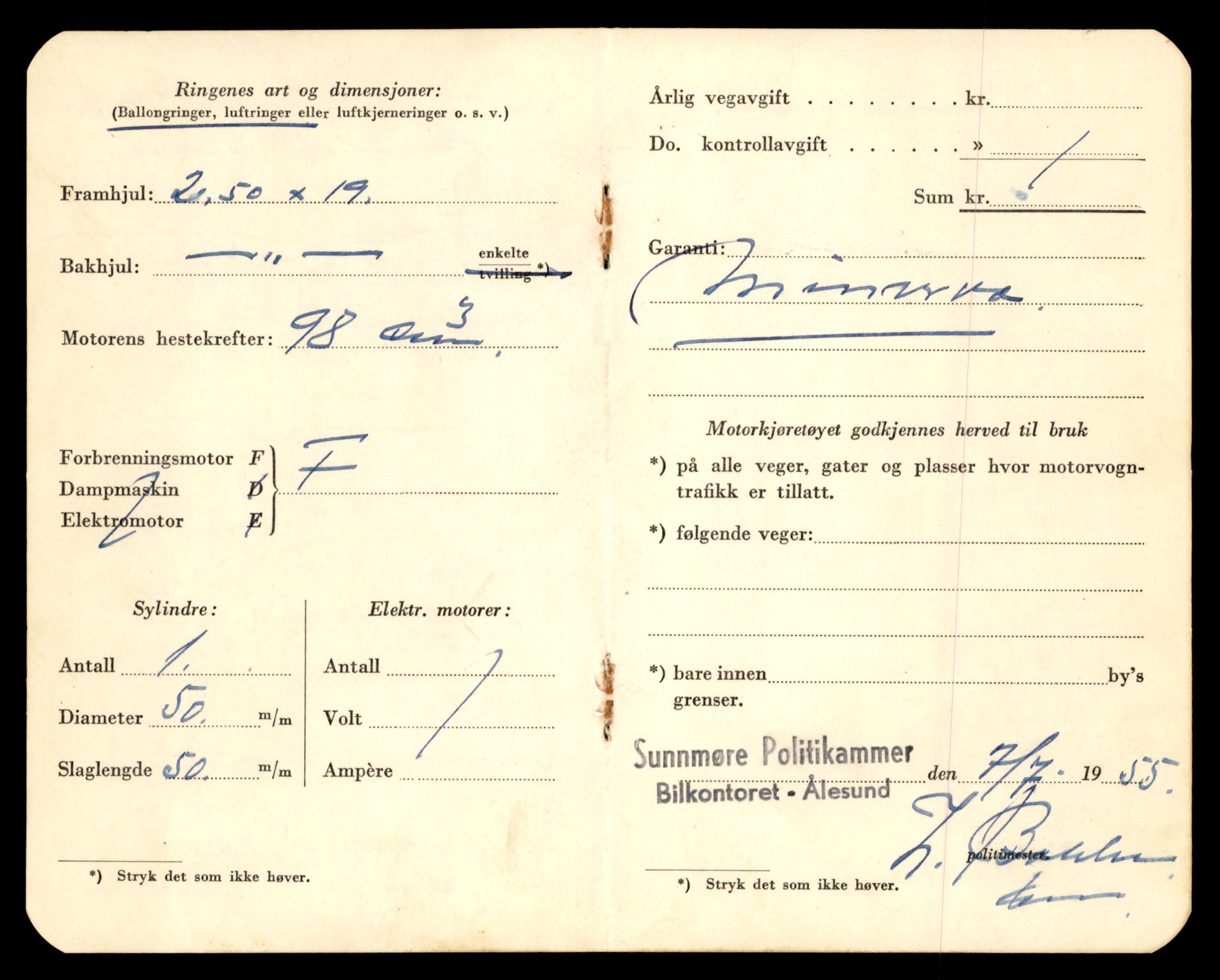 Møre og Romsdal vegkontor - Ålesund trafikkstasjon, AV/SAT-A-4099/F/Fe/L0028: Registreringskort for kjøretøy T 11290 - T 11429, 1927-1998, p. 2448