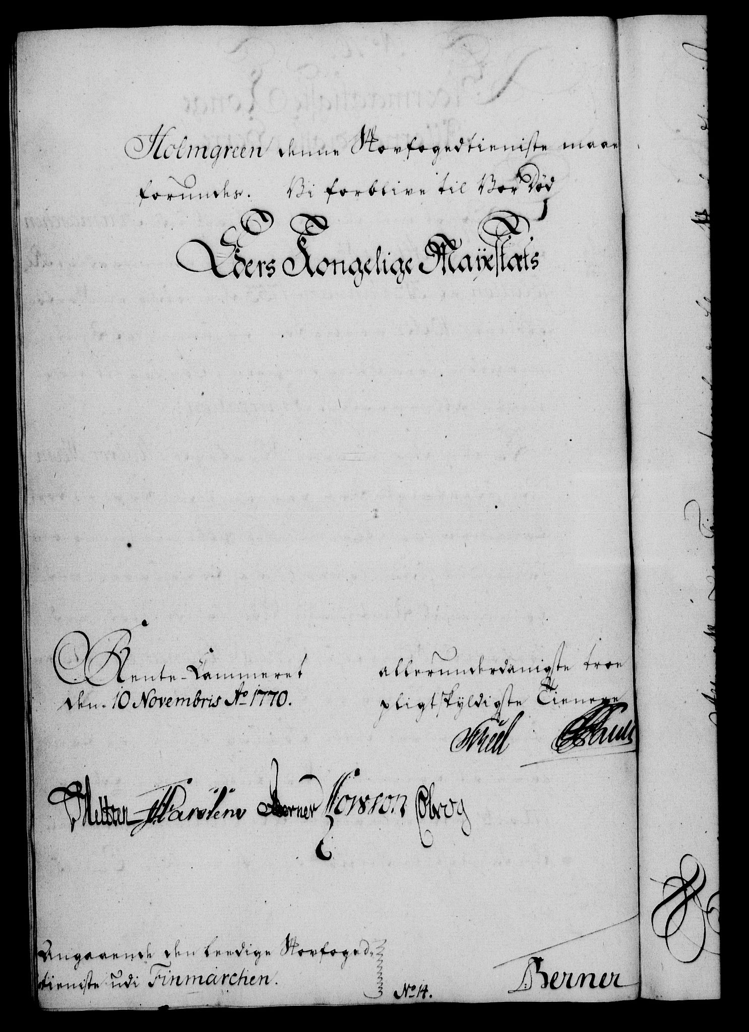 Rentekammeret, Kammerkanselliet, RA/EA-3111/G/Gf/Gfa/L0052: Norsk relasjons- og resolusjonsprotokoll (merket RK 52.52), 1770, p. 338