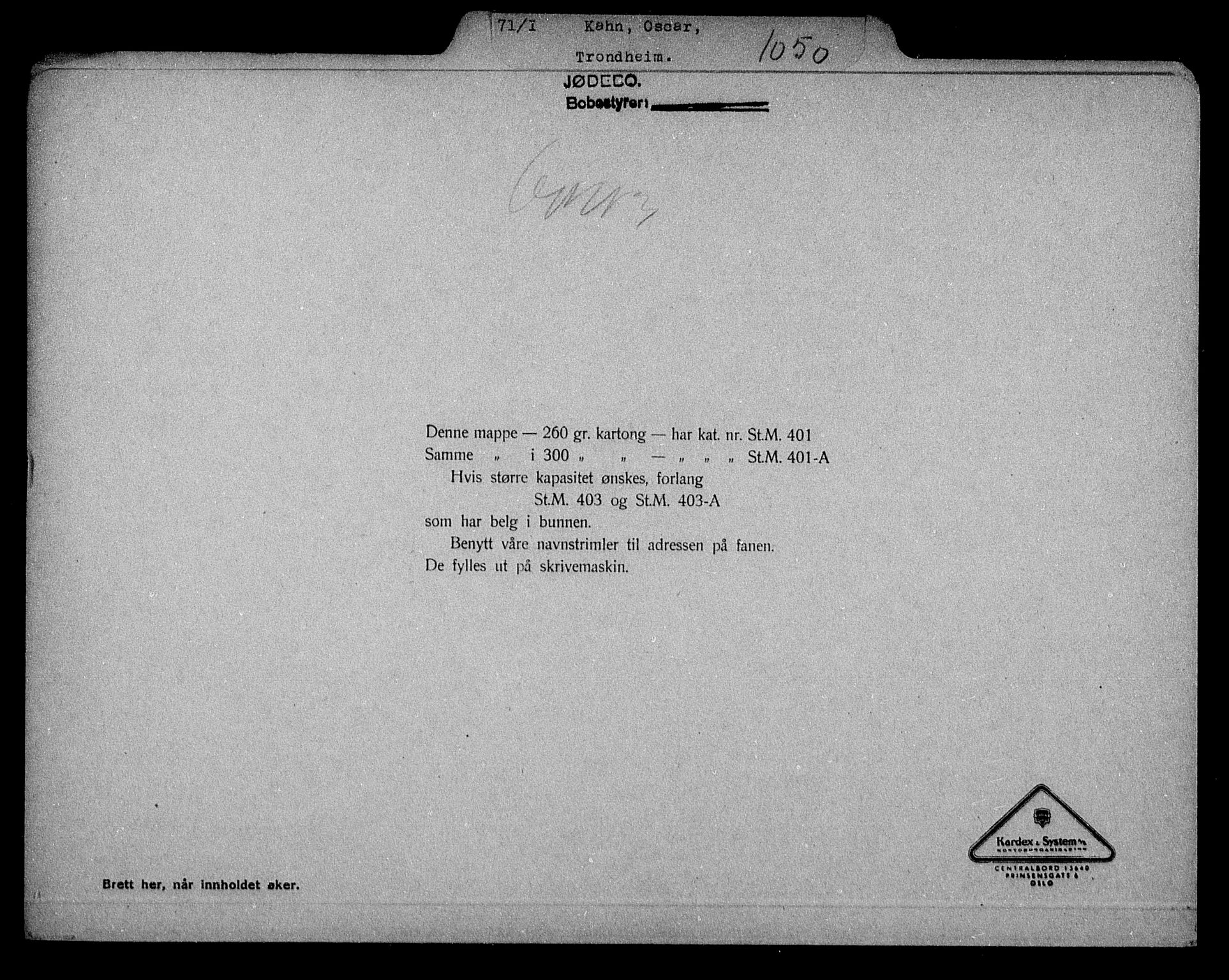 Justisdepartementet, Tilbakeføringskontoret for inndratte formuer, RA/S-1564/H/Hc/Hca/L0900: --, 1945-1947, p. 196